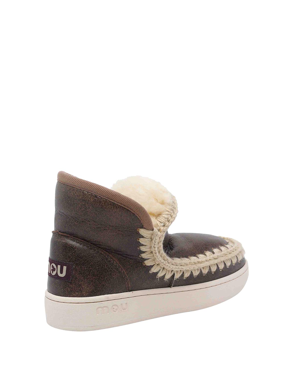 Mou New Eskimo Leather Booties In Multi