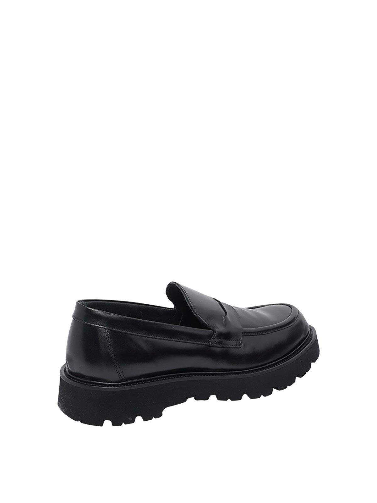 Pawelk's Black Sie Loafers In Animal Print