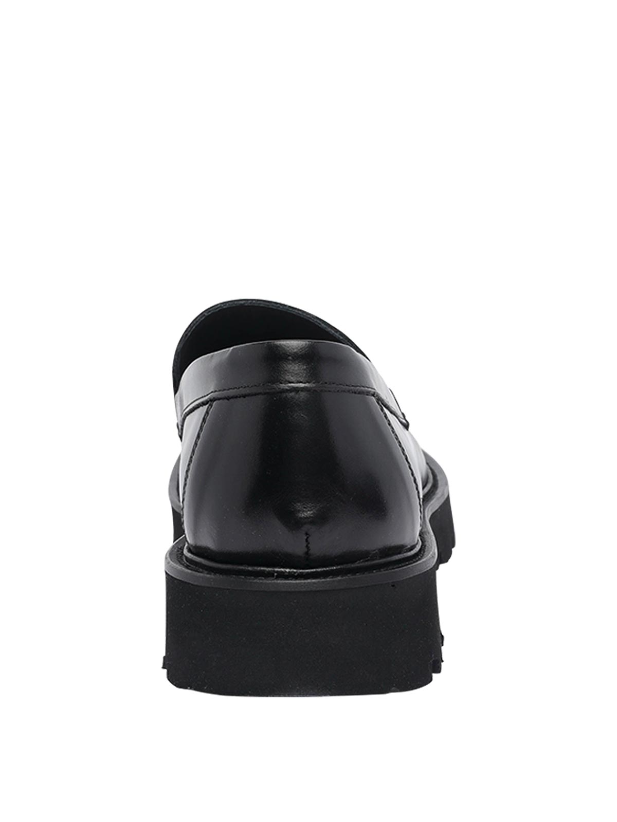 Pawelk's Black Sie Loafers In Animal Print