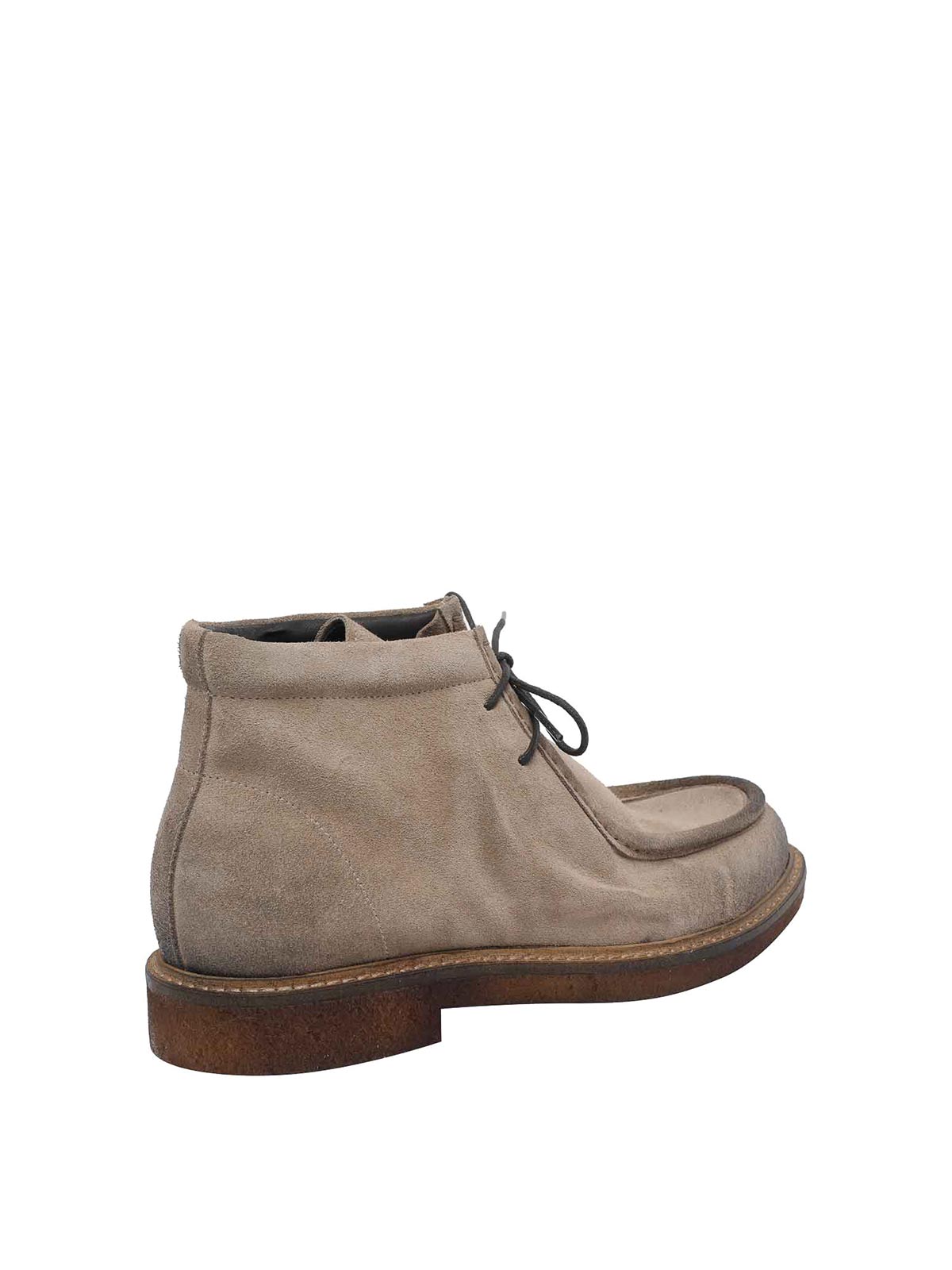 Pawelk's Beige Laced Up Shoes In Animal Print