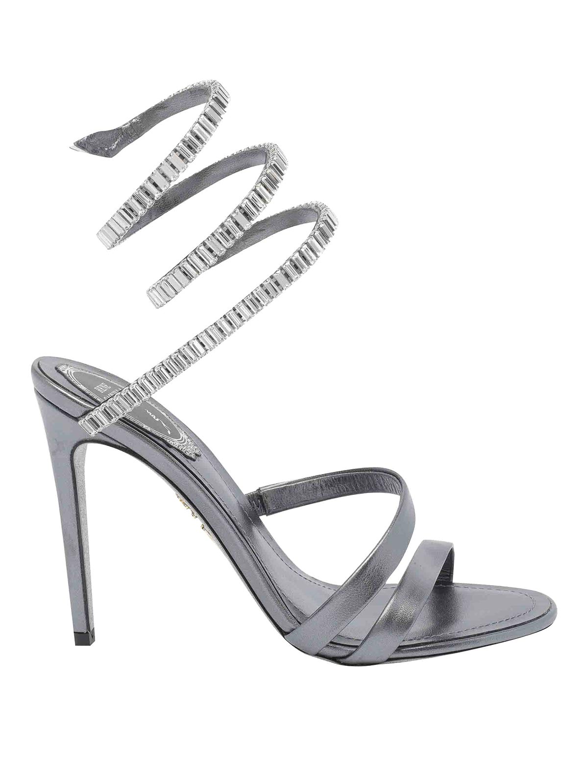 René Caovilla Heeled Sandals In Gray