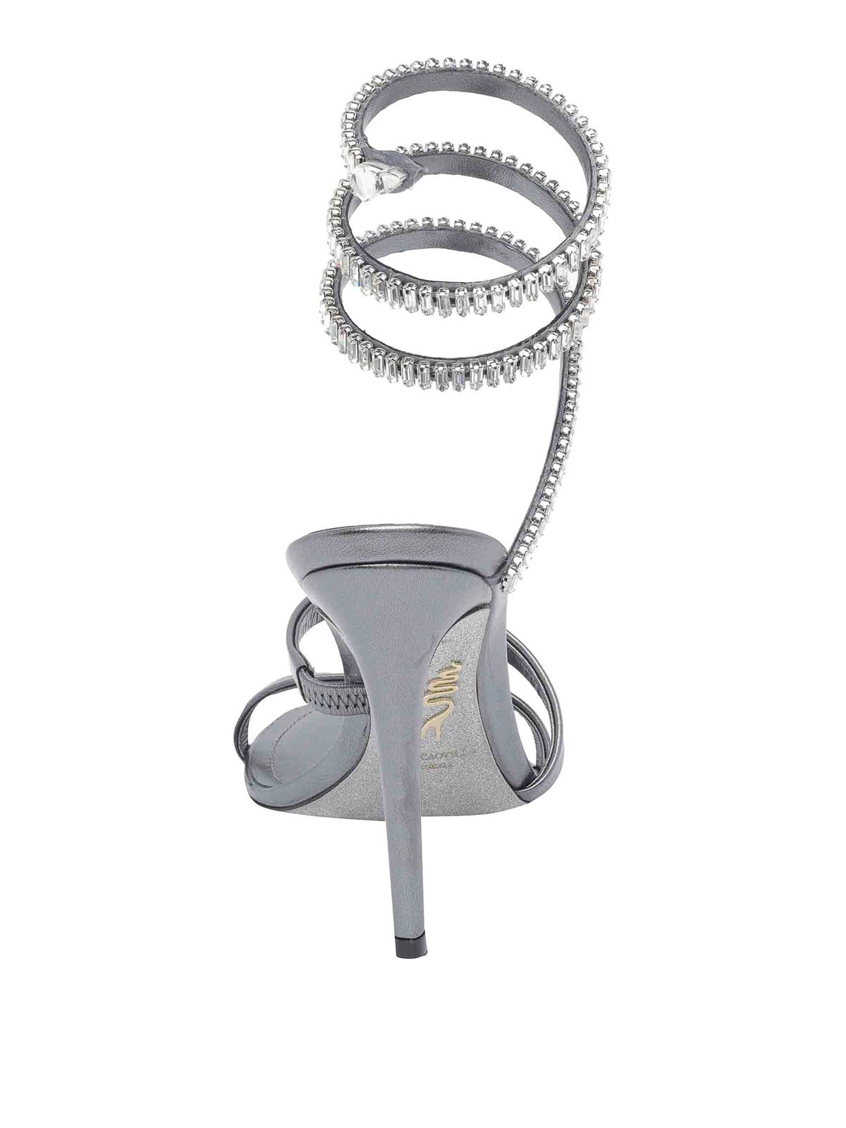 René Caovilla Heeled Sandals In Gray