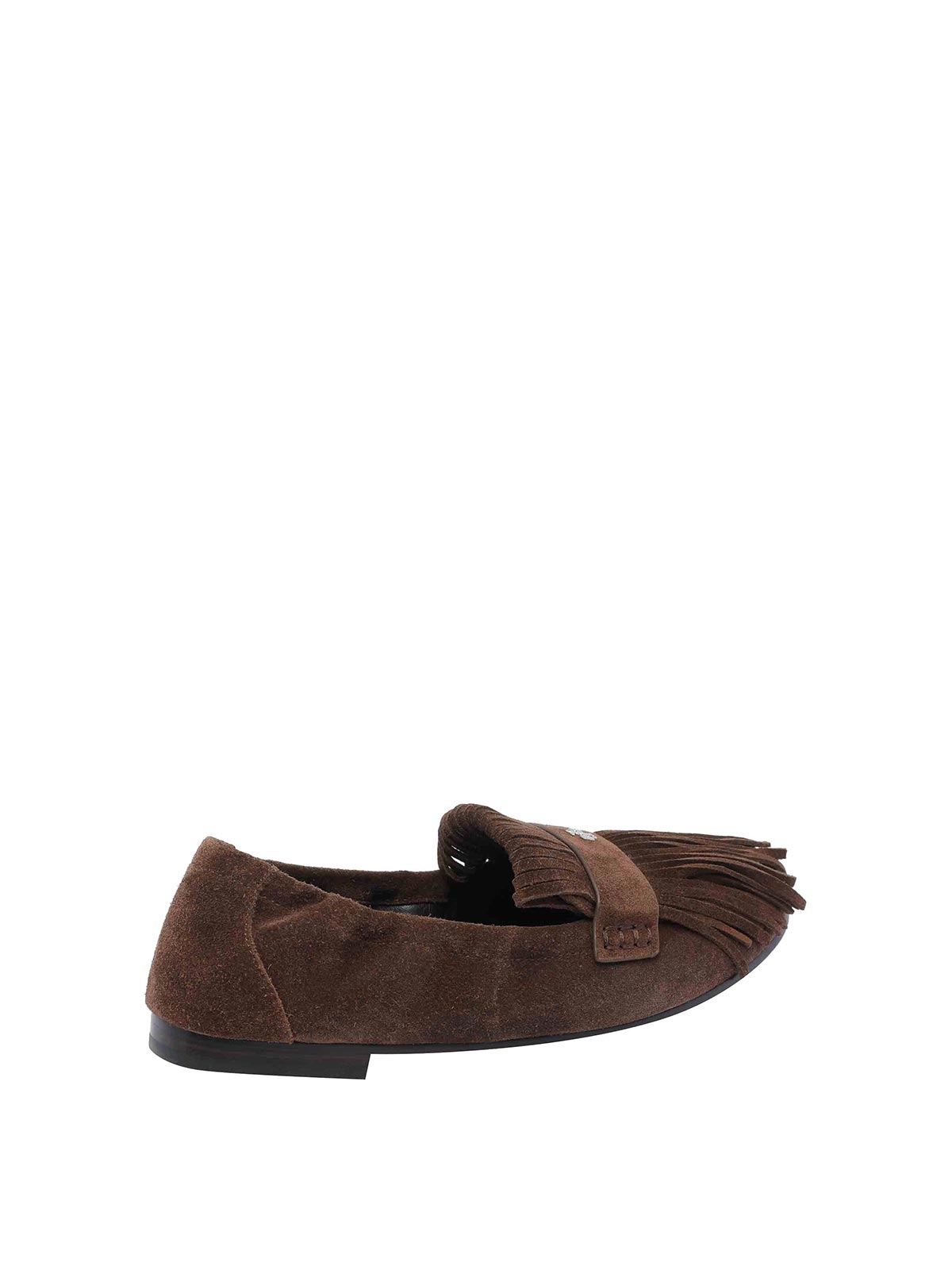Tory Burch Ballet Fringe Loafers In Brown