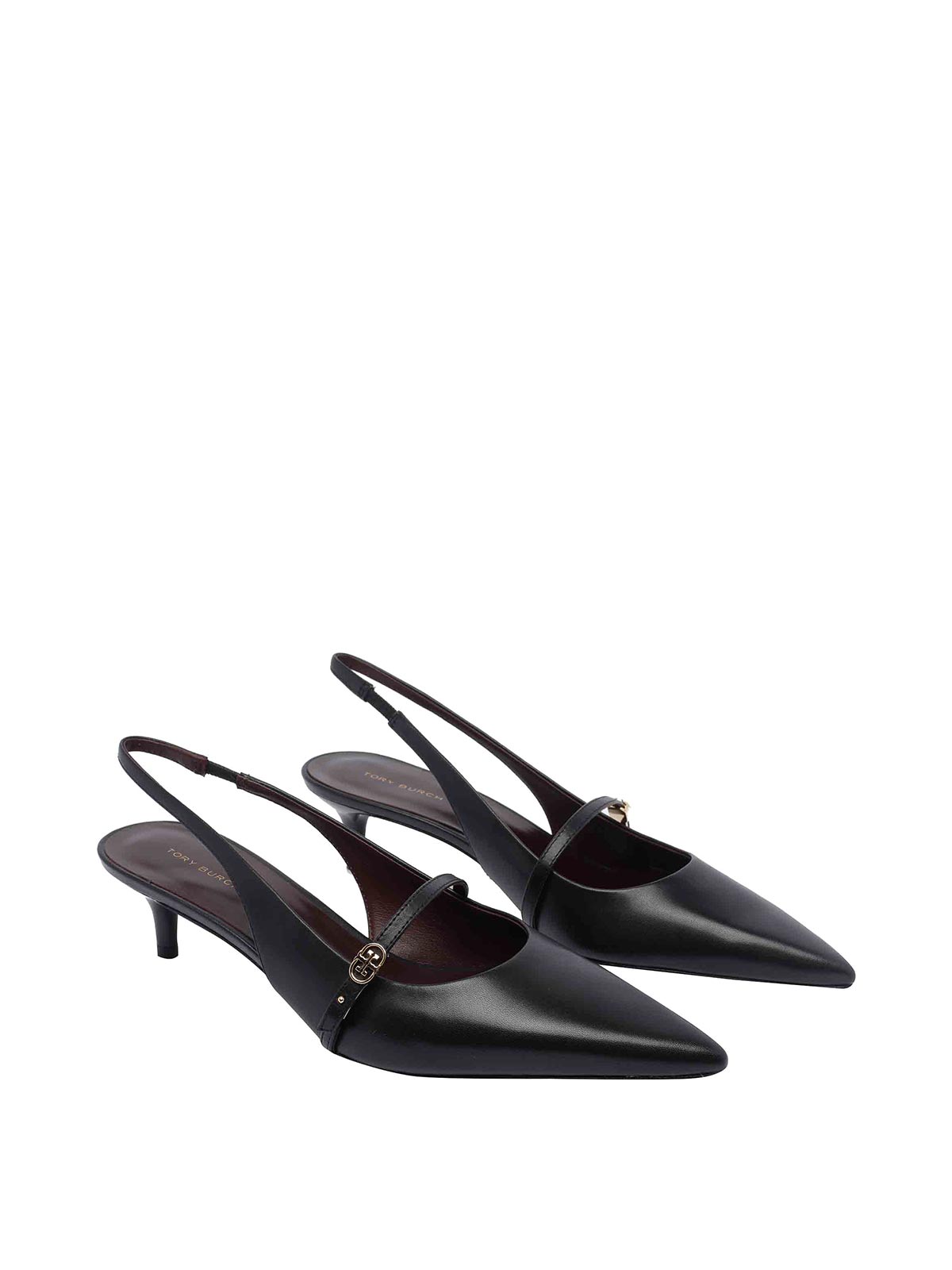 Tory Burch Double T Buckle Slingback In Multi