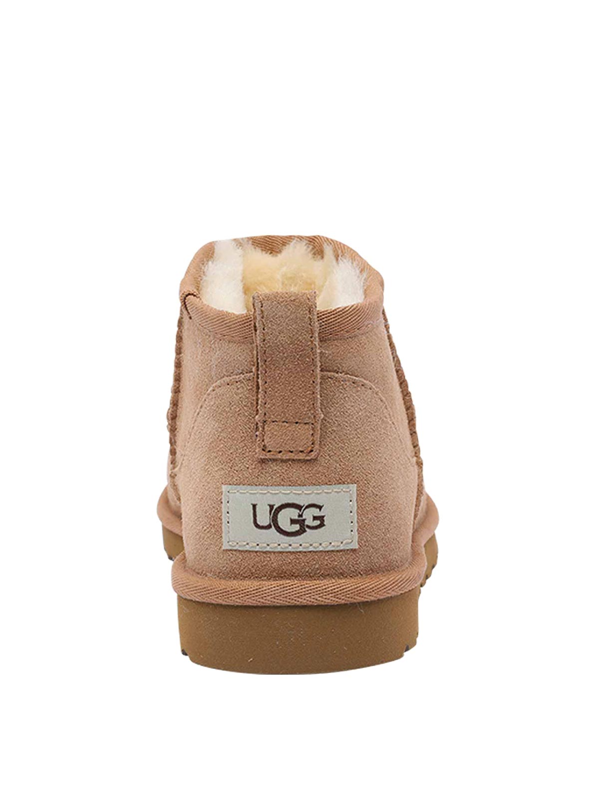Ugg Beige Classic Ultra Mini Booties In Nude