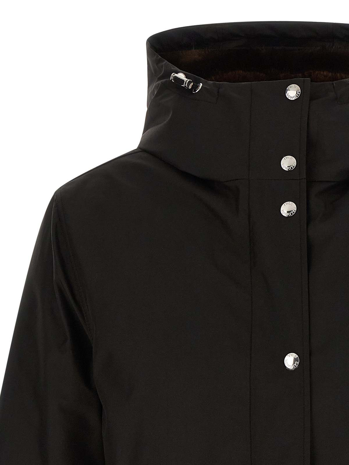 Yves Salomon Technical Black 2-in-1 Parka With Removable Mink Fur Lining In Black