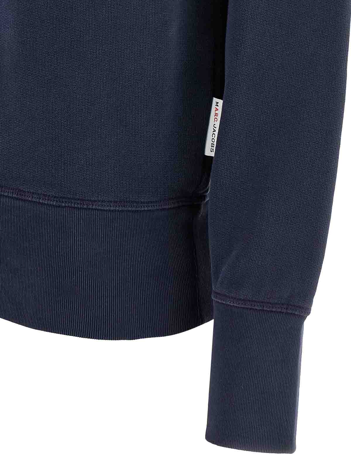 Apc Graphic-print Sweater In Blue