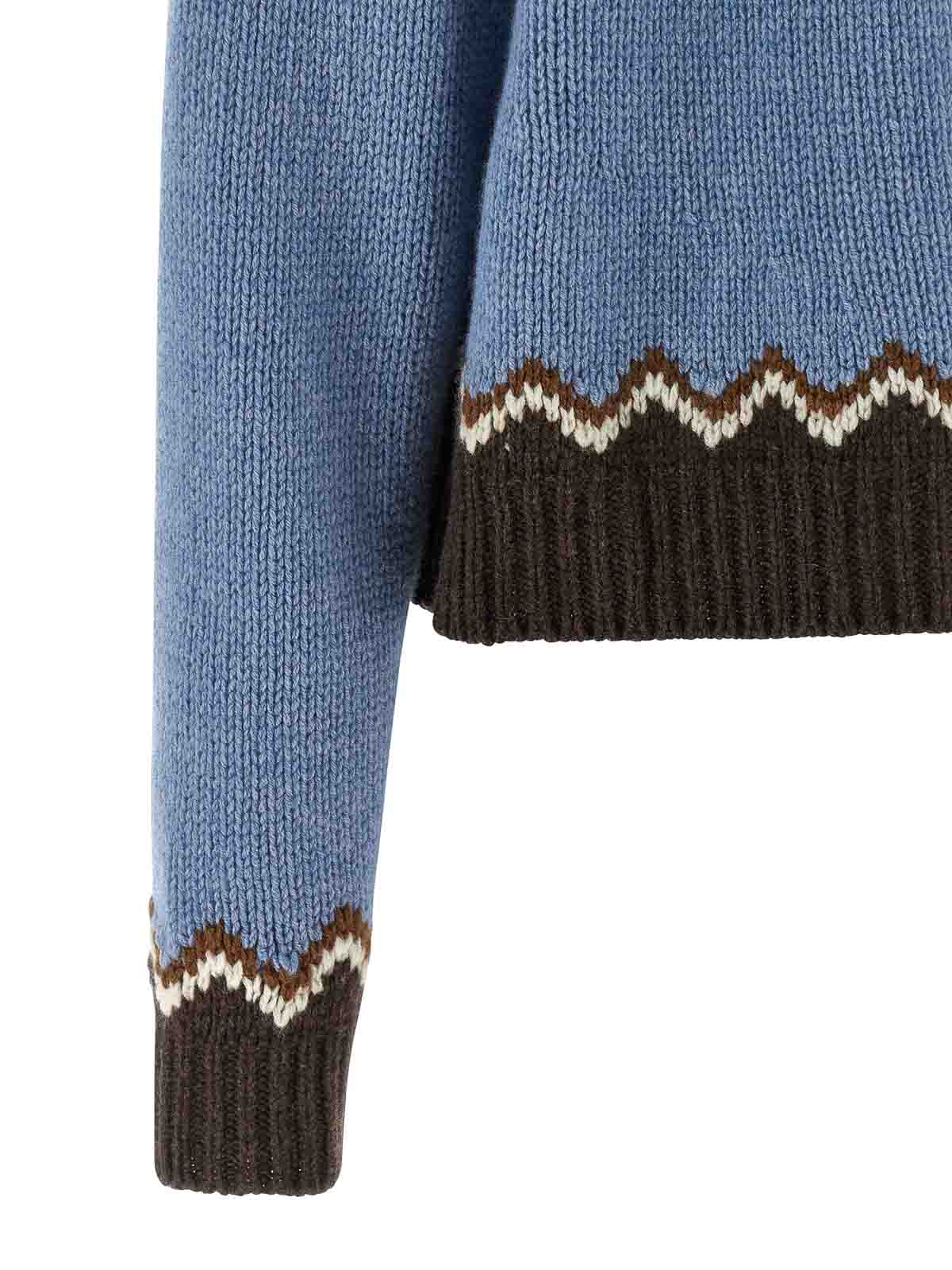 Alanui Sweet Winter Turtleneck Sweater In Blue