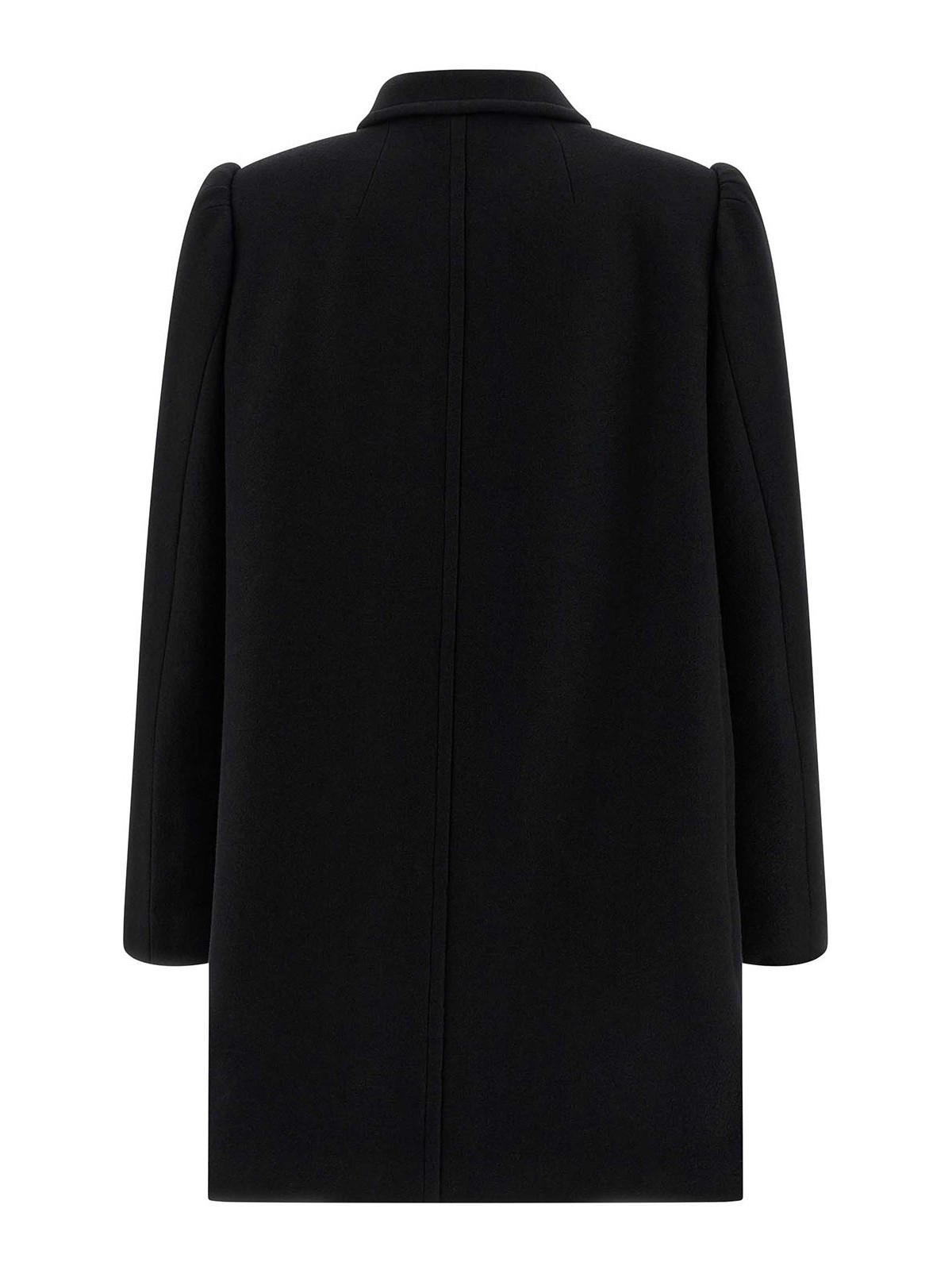 Dries Van Noten Structured White Jacket With High Shoulder Pads And Elegant Collar In Black