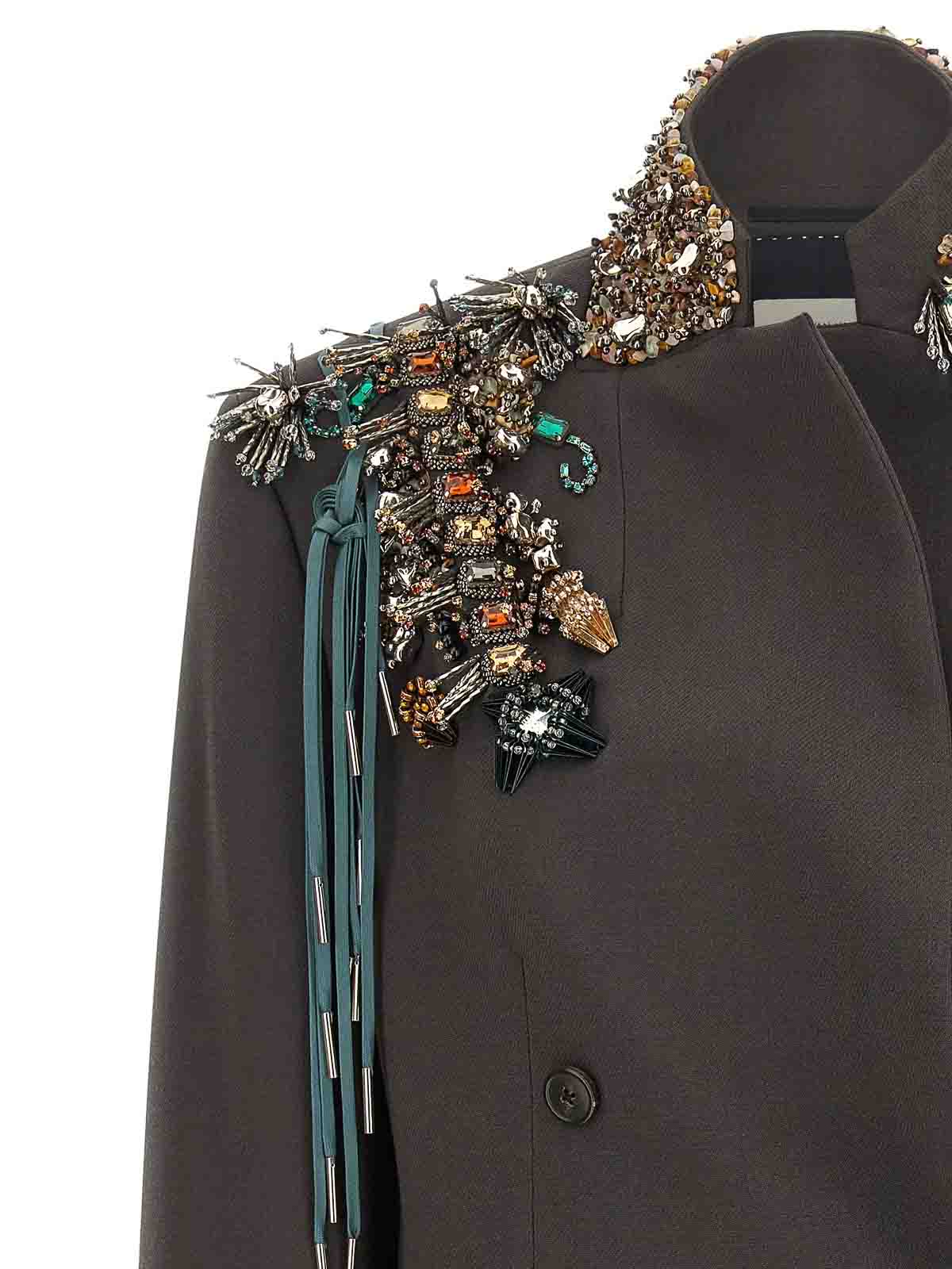 Dries Van Noten Bafya Blazer In Brown