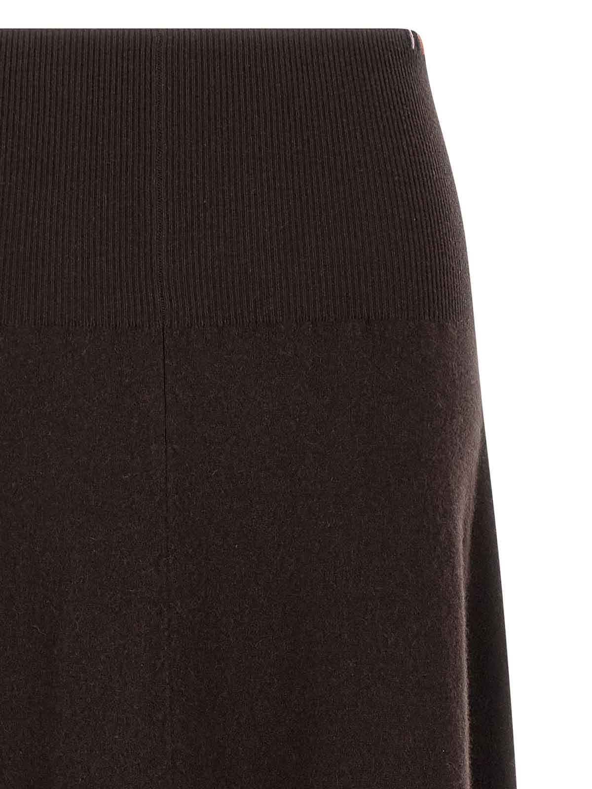Extreme Cashmere N388 Ease Skirt In Brown
