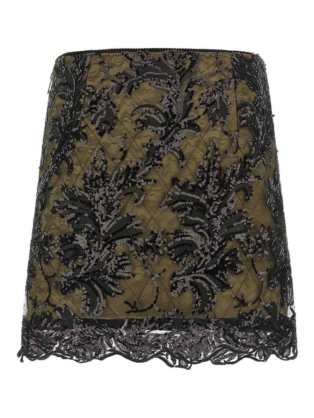 Le Twins Green Giulia Skirt In Green
