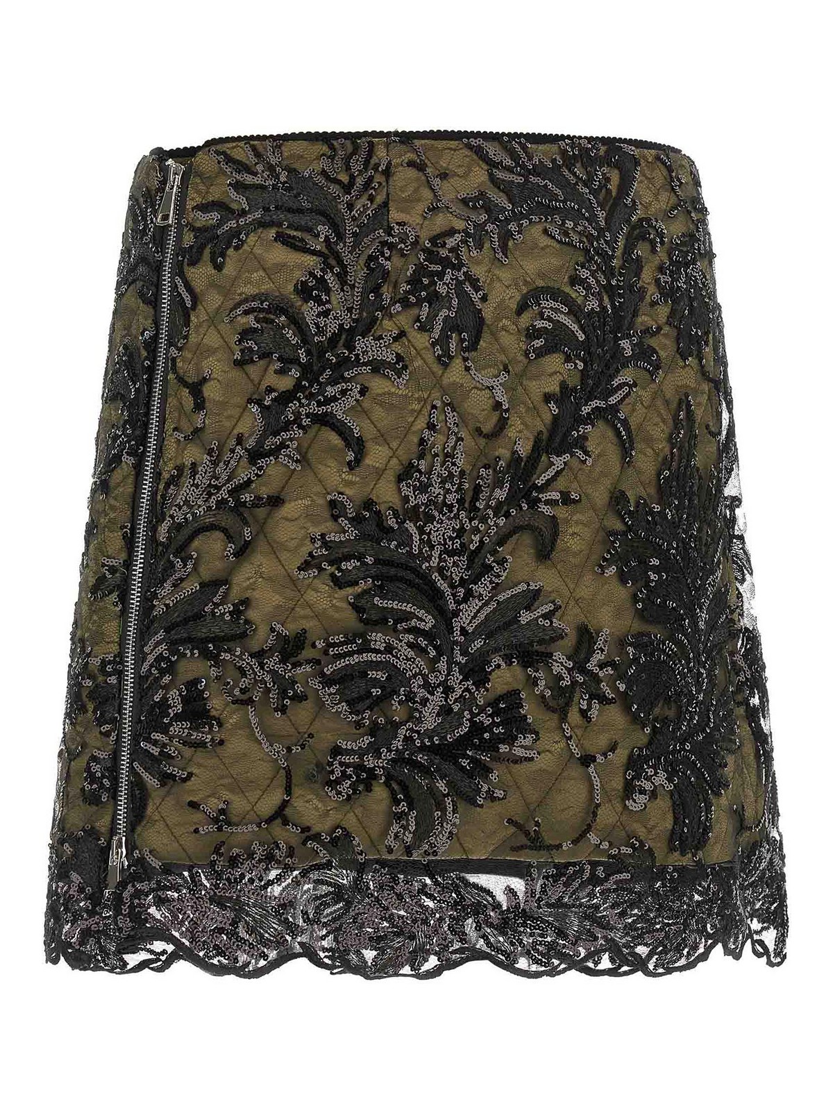 Le Twins Green Giulia Skirt In Green