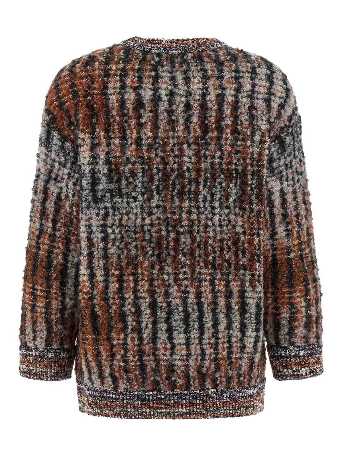 Missoni Textured Knit Cardigan Front Pockets In Multi