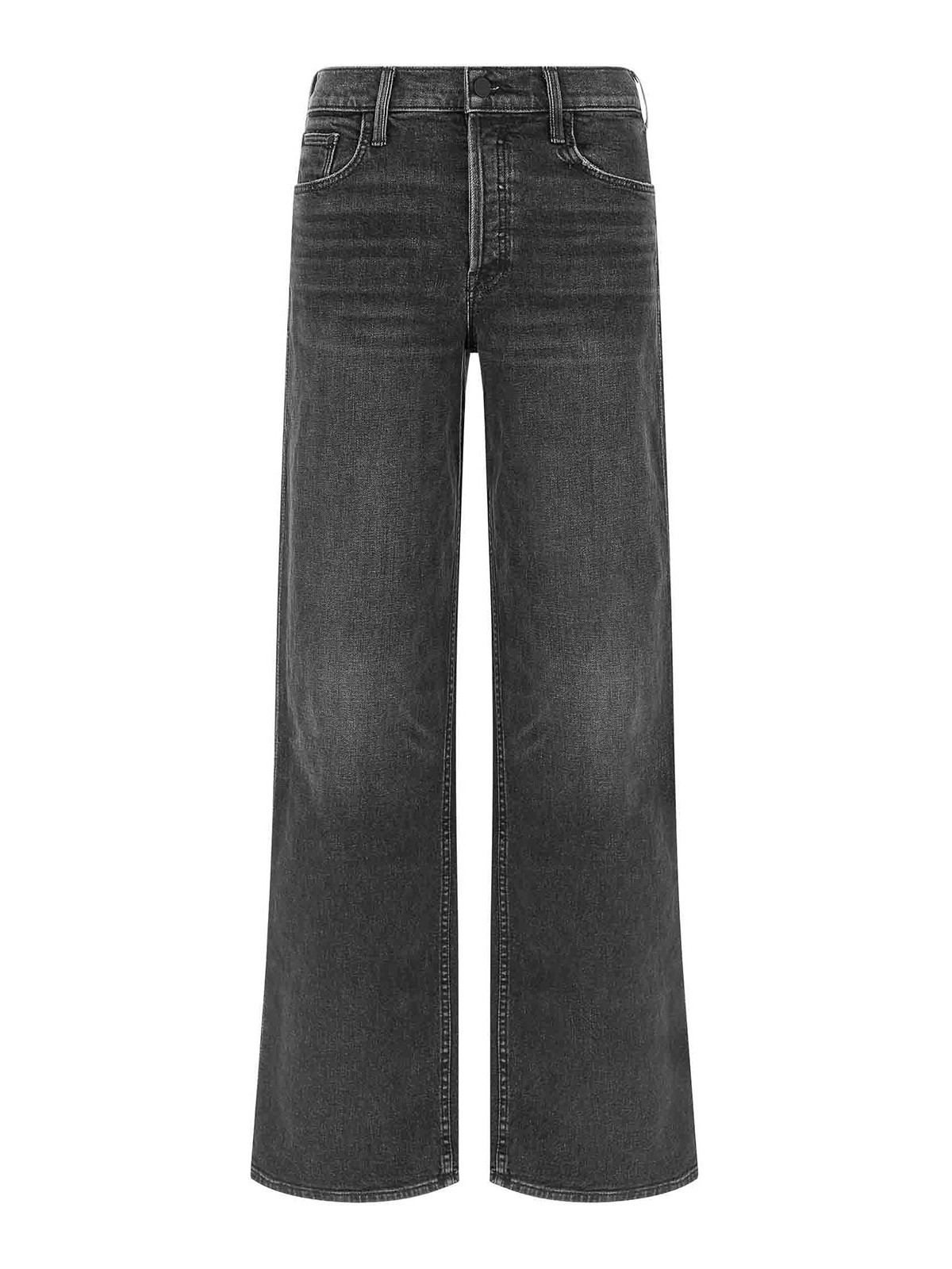 Mother The Smoothie Sneak Jeans In Black