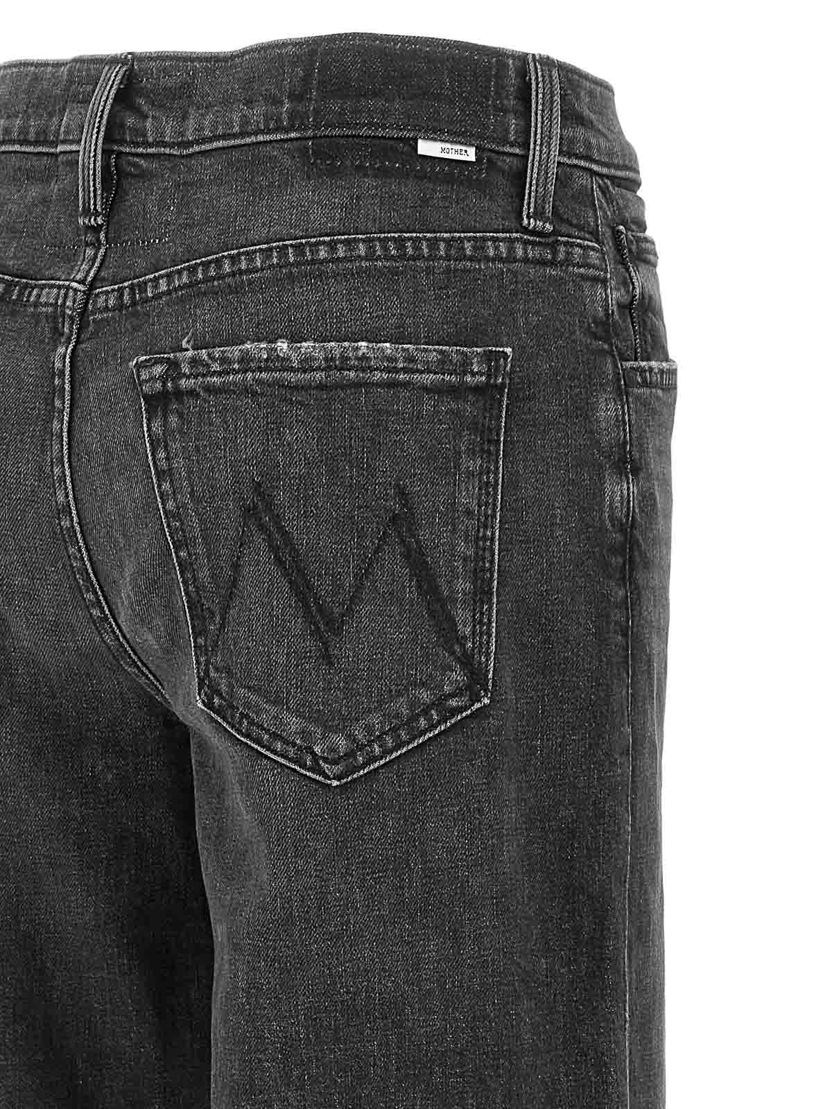 Mother The Smoothie Sneak Jeans In Black