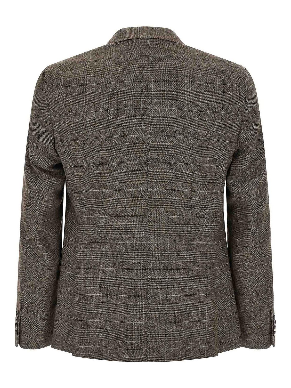 Pal Zileri Tailored Suit Dress Featuring Notch Lapel In Brown