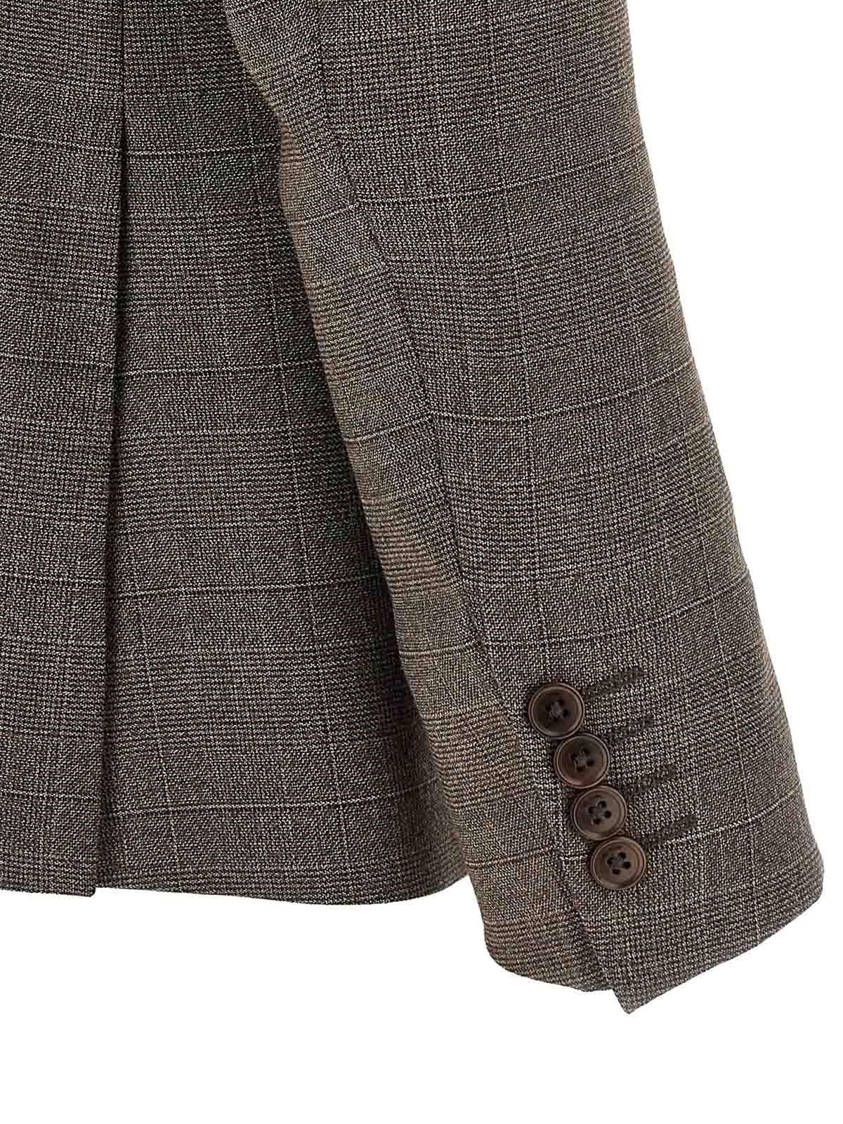 Pal Zileri Tailored Suit Dress Featuring Notch Lapel In Brown