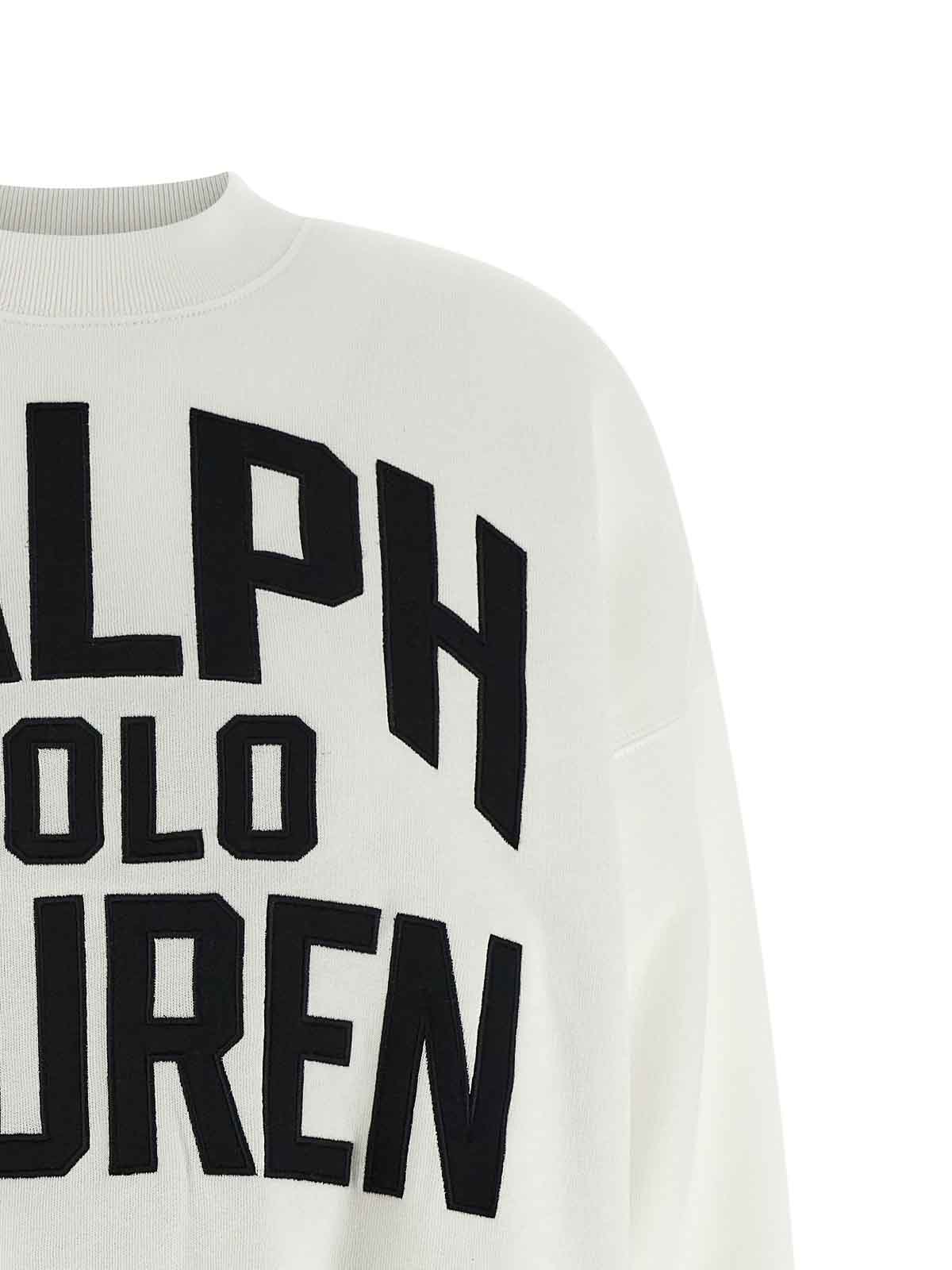 Polo Ralph Lauren Logo Embroidery Sweatshirt In White