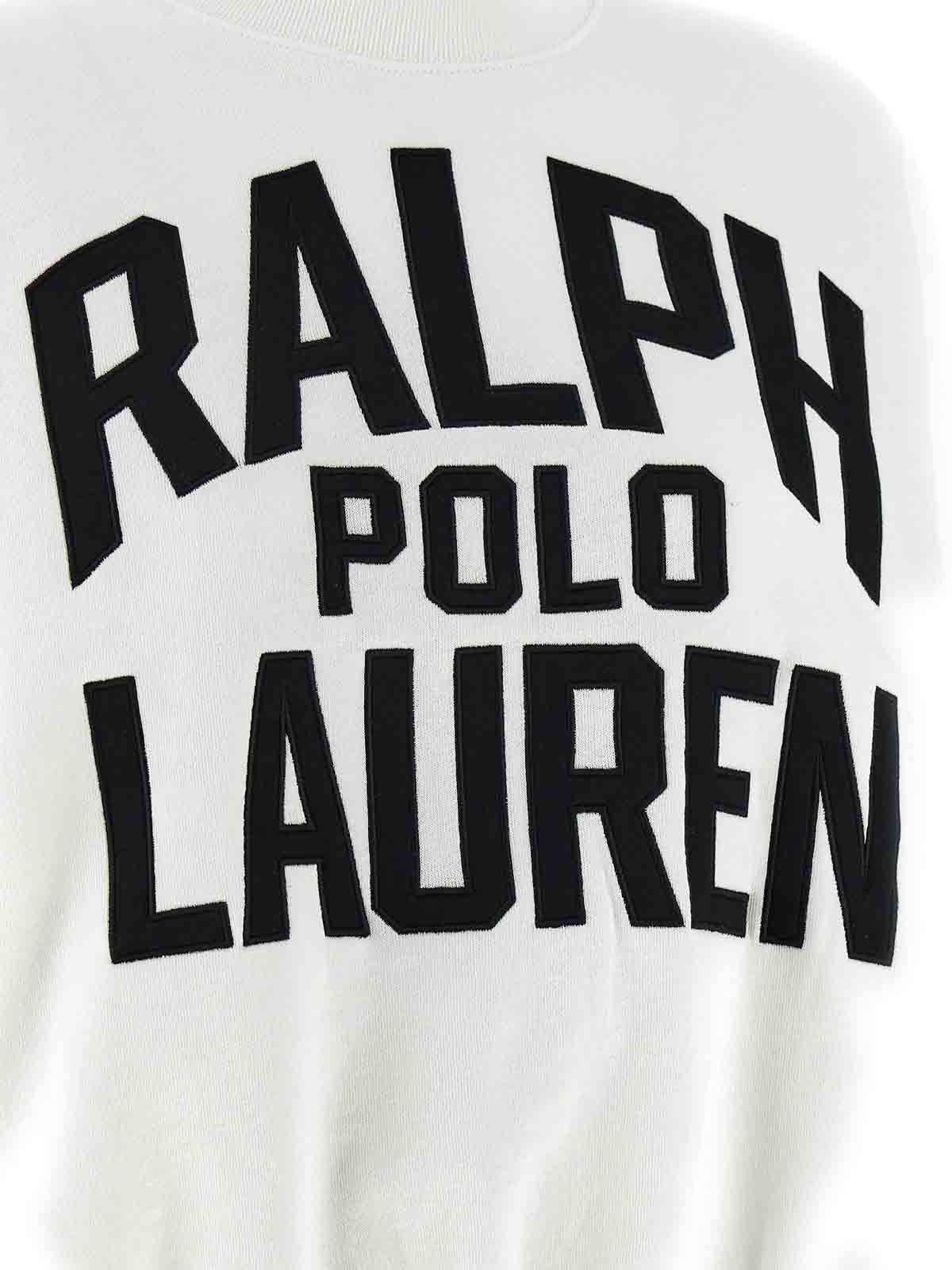Polo Ralph Lauren Logo Embroidery Sweatshirt In White