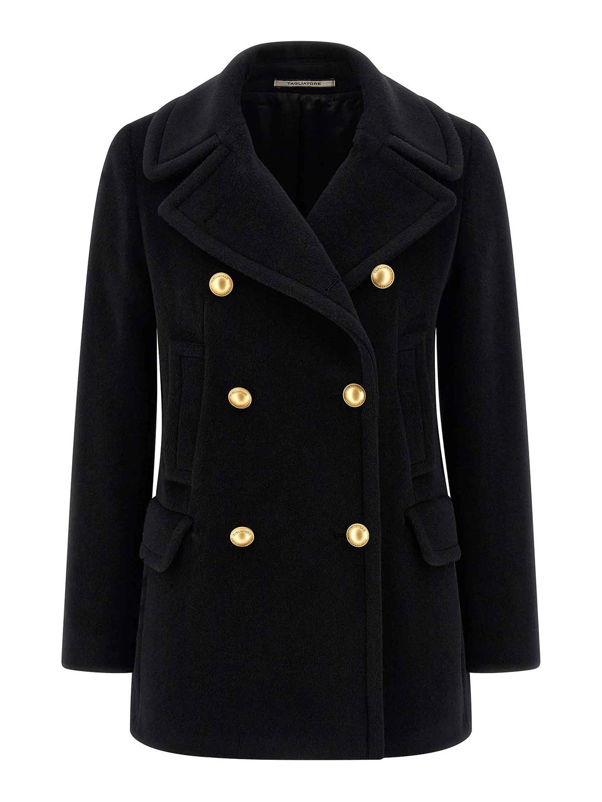 Tagliatore Blanche Coat In Black