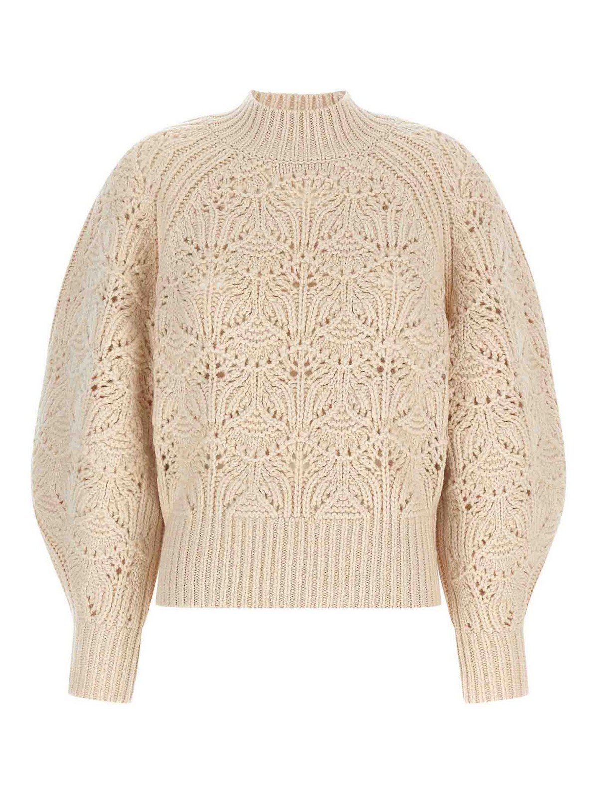 Zimmermann Hypnotic Cable Knit Sweater In Sand