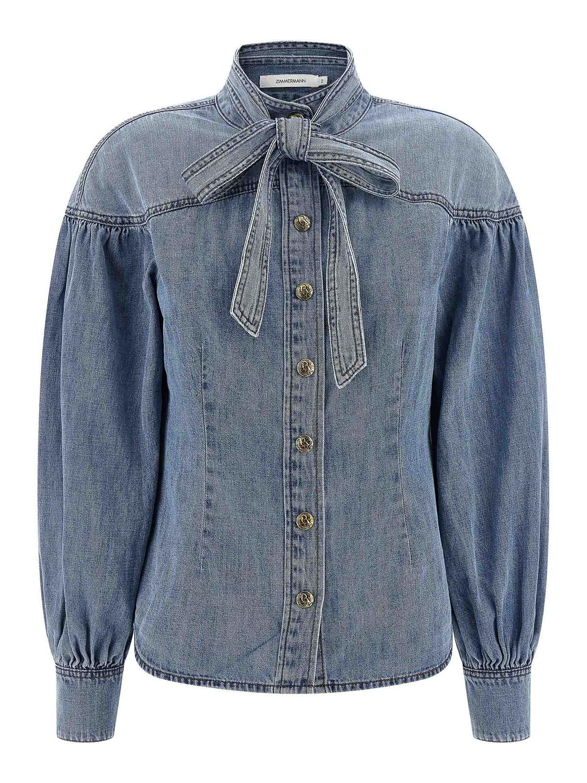 Zimmermann Denim Shirt In Blue