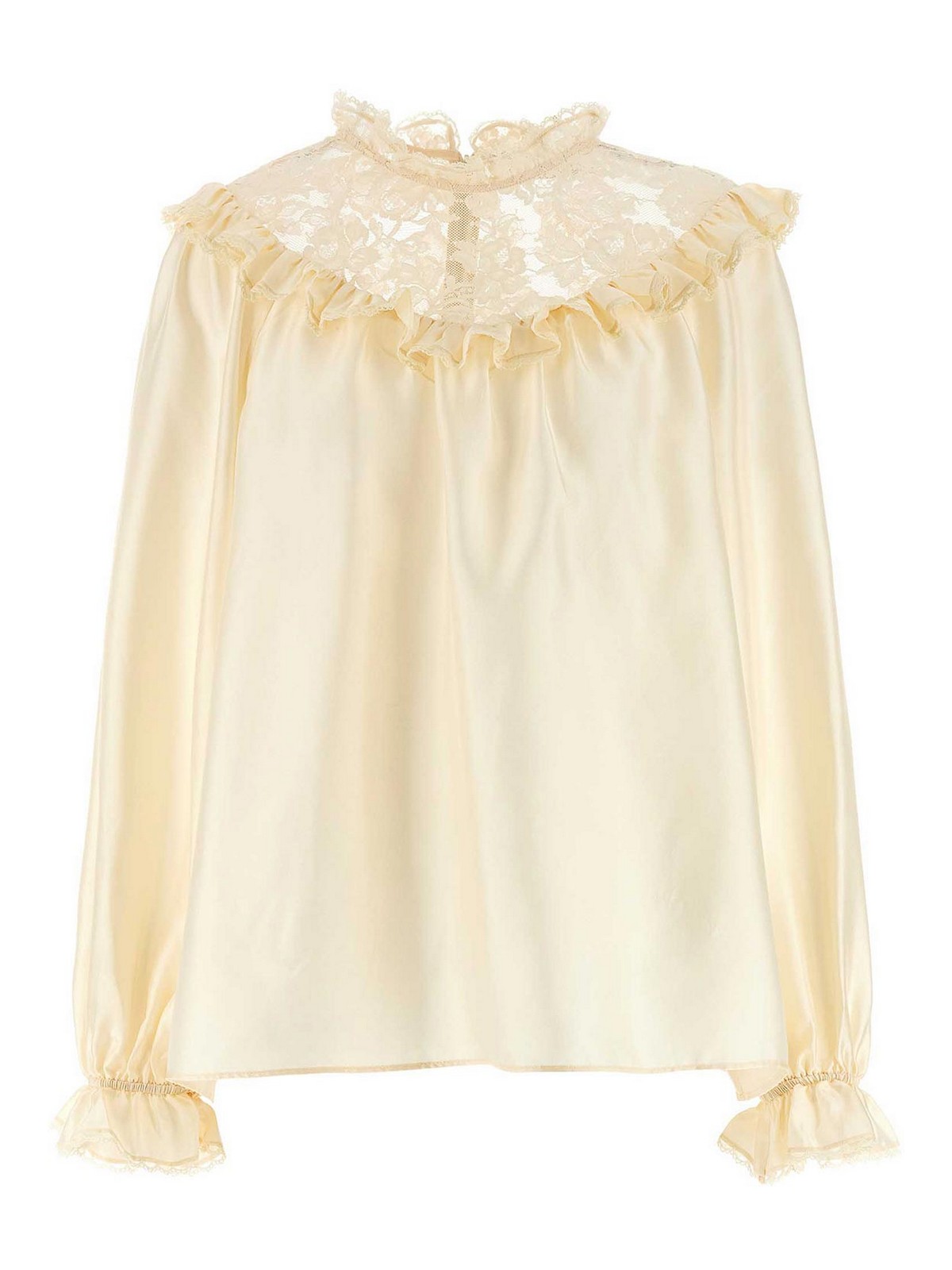 Zimmermann Lace Billow Blouse In Sand
