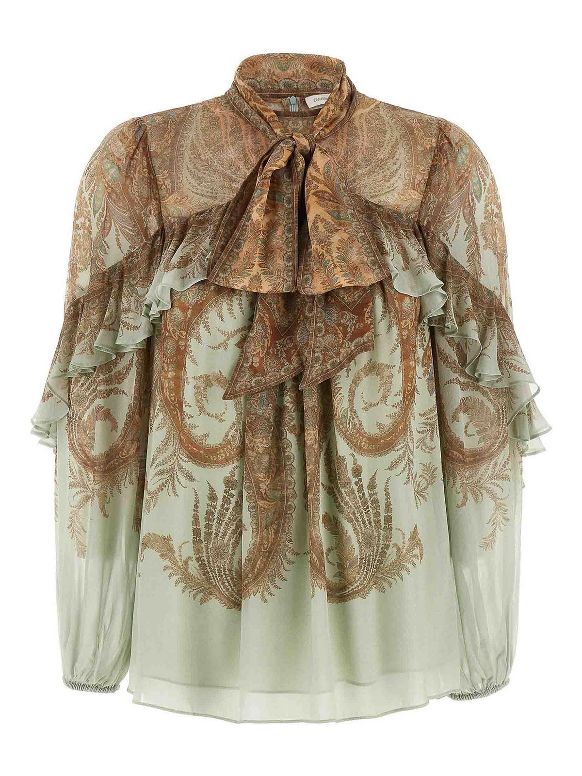 Zimmermann Memento Flutter Blouse In Multi