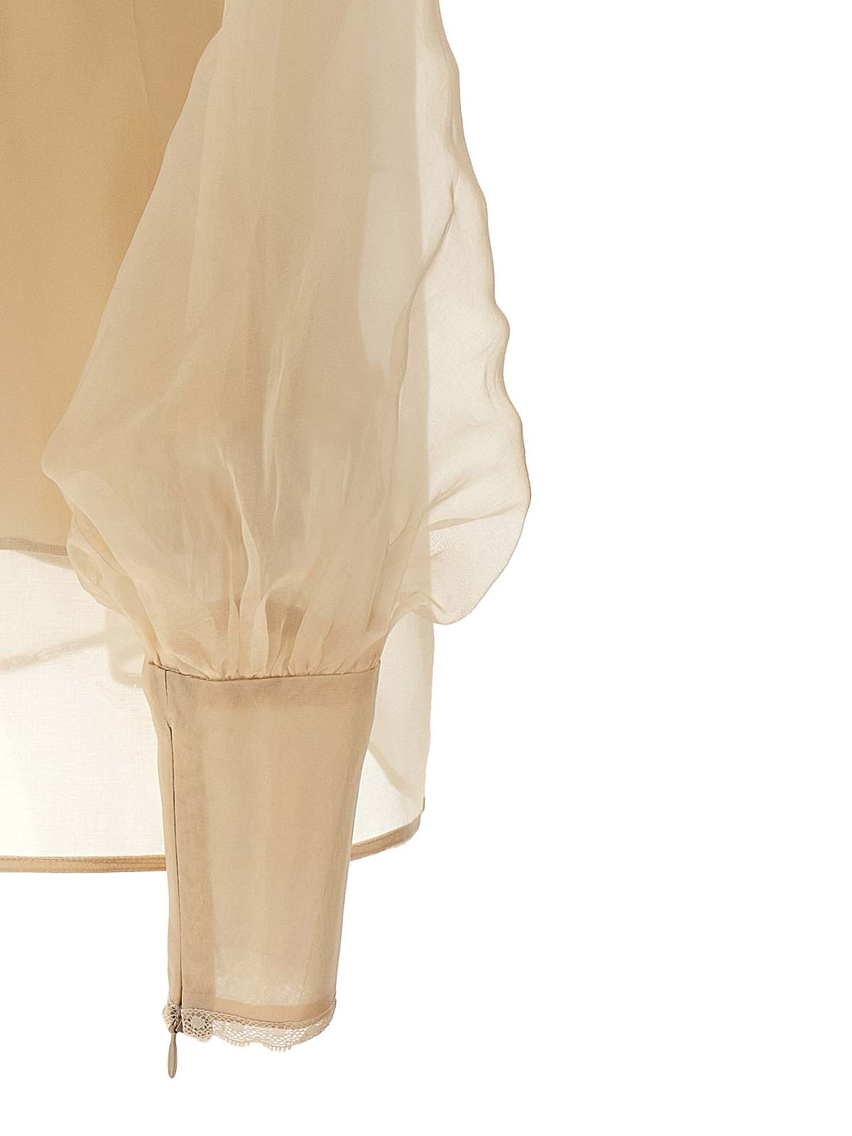 Zimmermann Memento Organza Shirt And Blouse Beige In Neutral