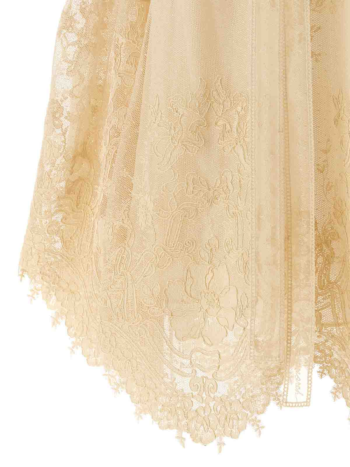 Zimmermann Hypnotic Tiered Lace Blouse In Brown