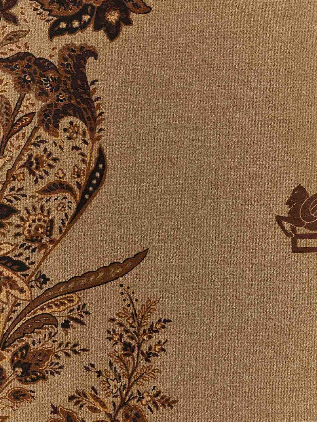 Etro Wool Plaid In Brown