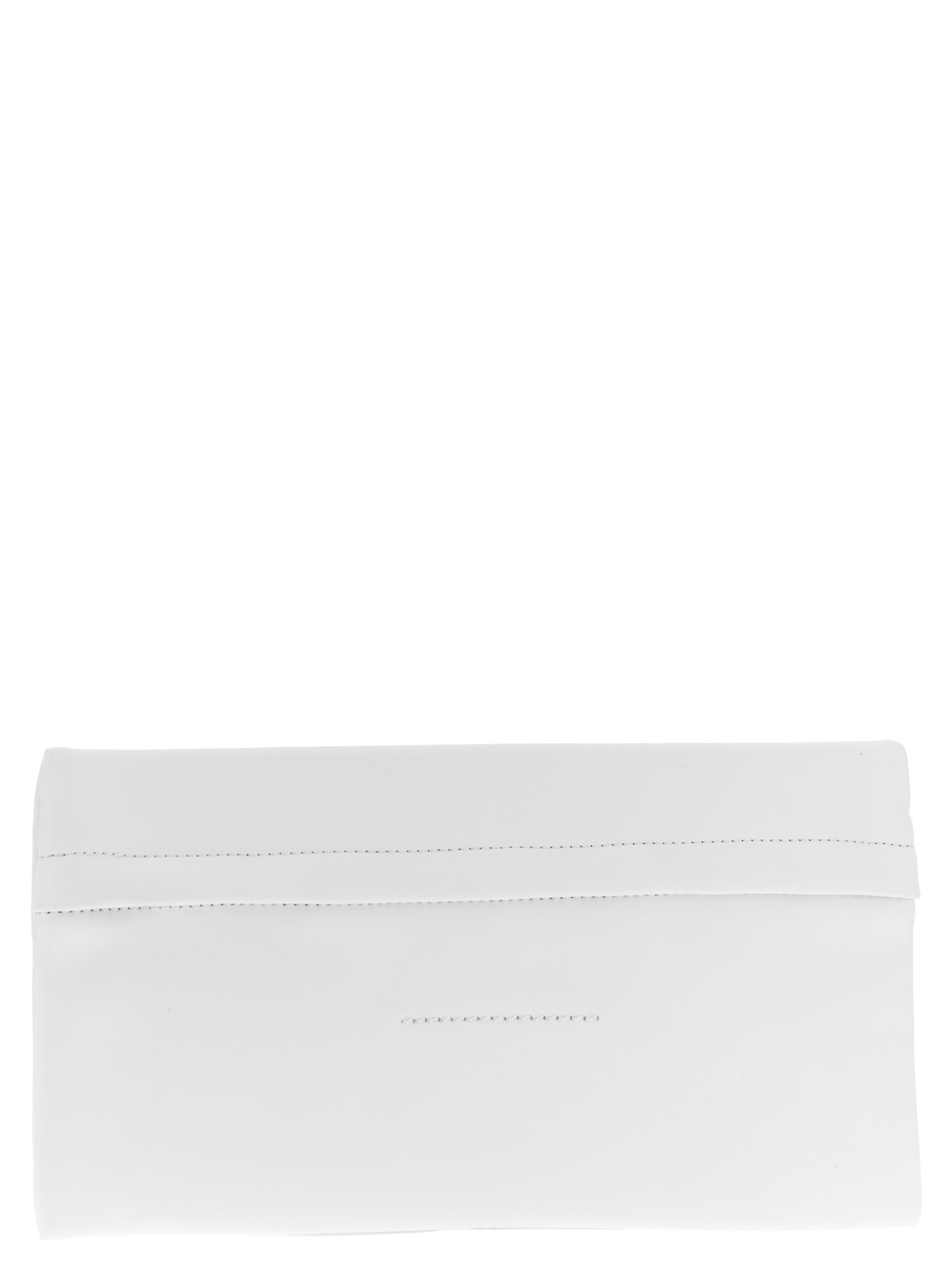 Mm6 Maison Margiela Etichetta Numeric Clutch In White