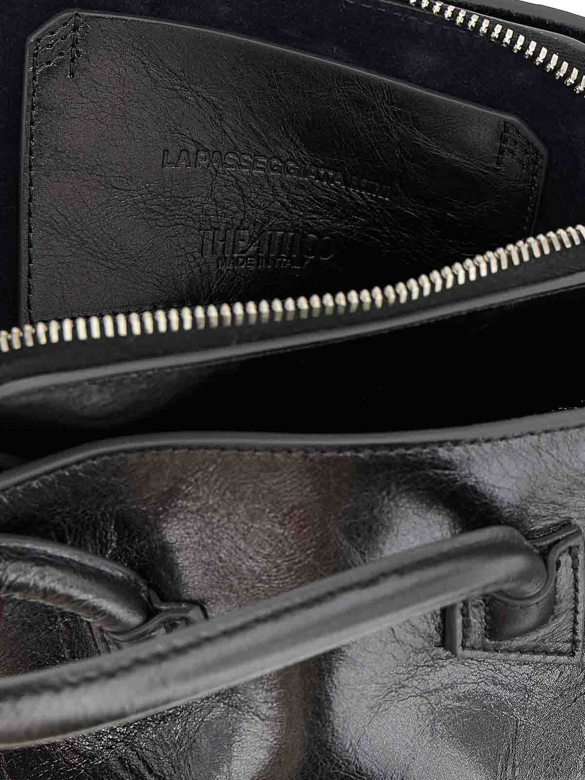 Attico The Walk Mini Handbag In Gray