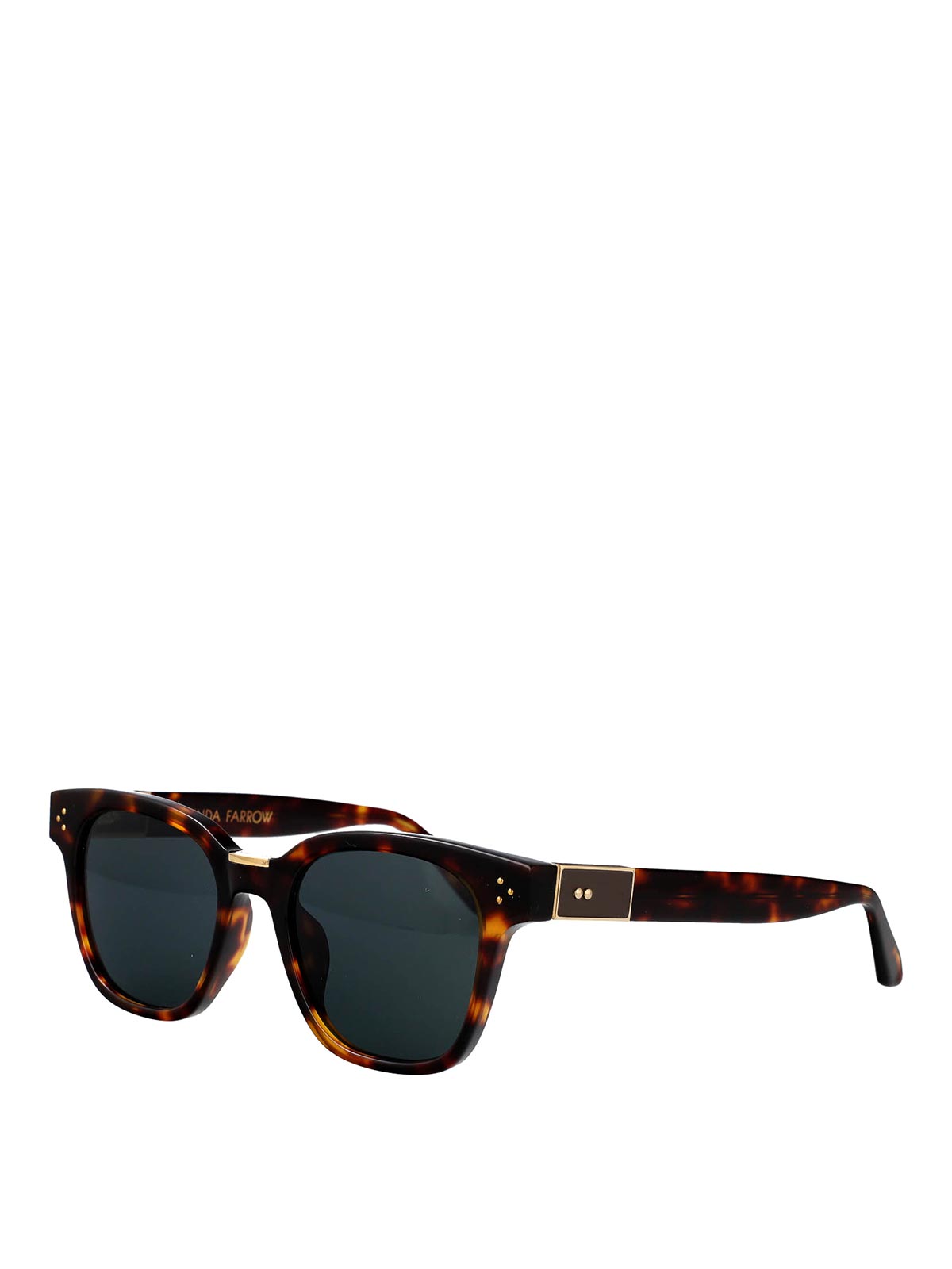 Linda Farrow Sanchez Sunglasses In Brown