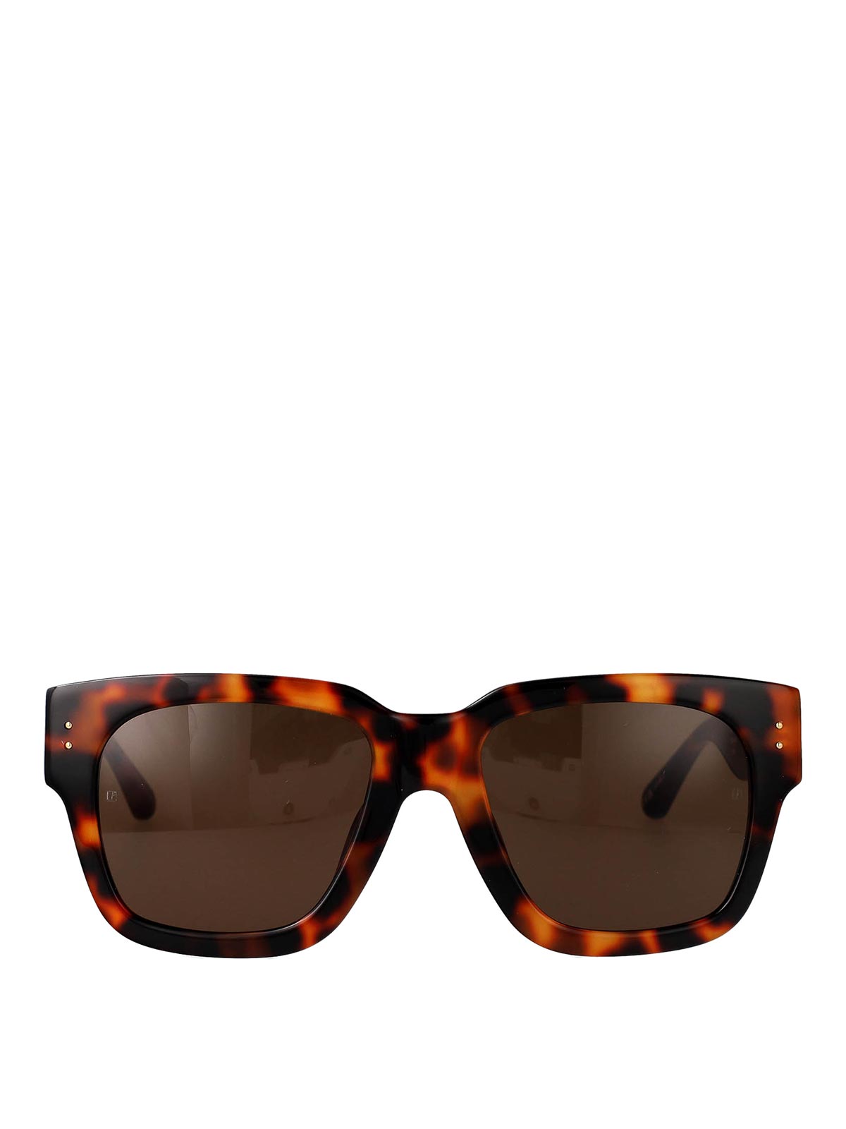 Linda Farrow Amber Sunglasses In Brown