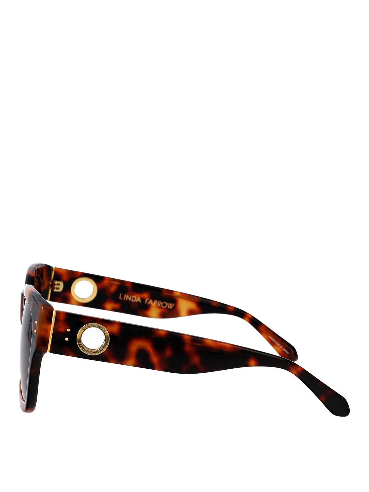 Linda Farrow Amber Sunglasses In Brown