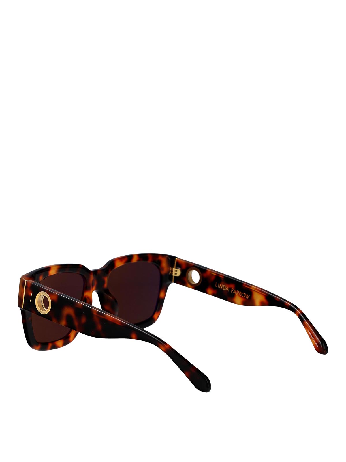 Linda Farrow Amber Sunglasses In Brown