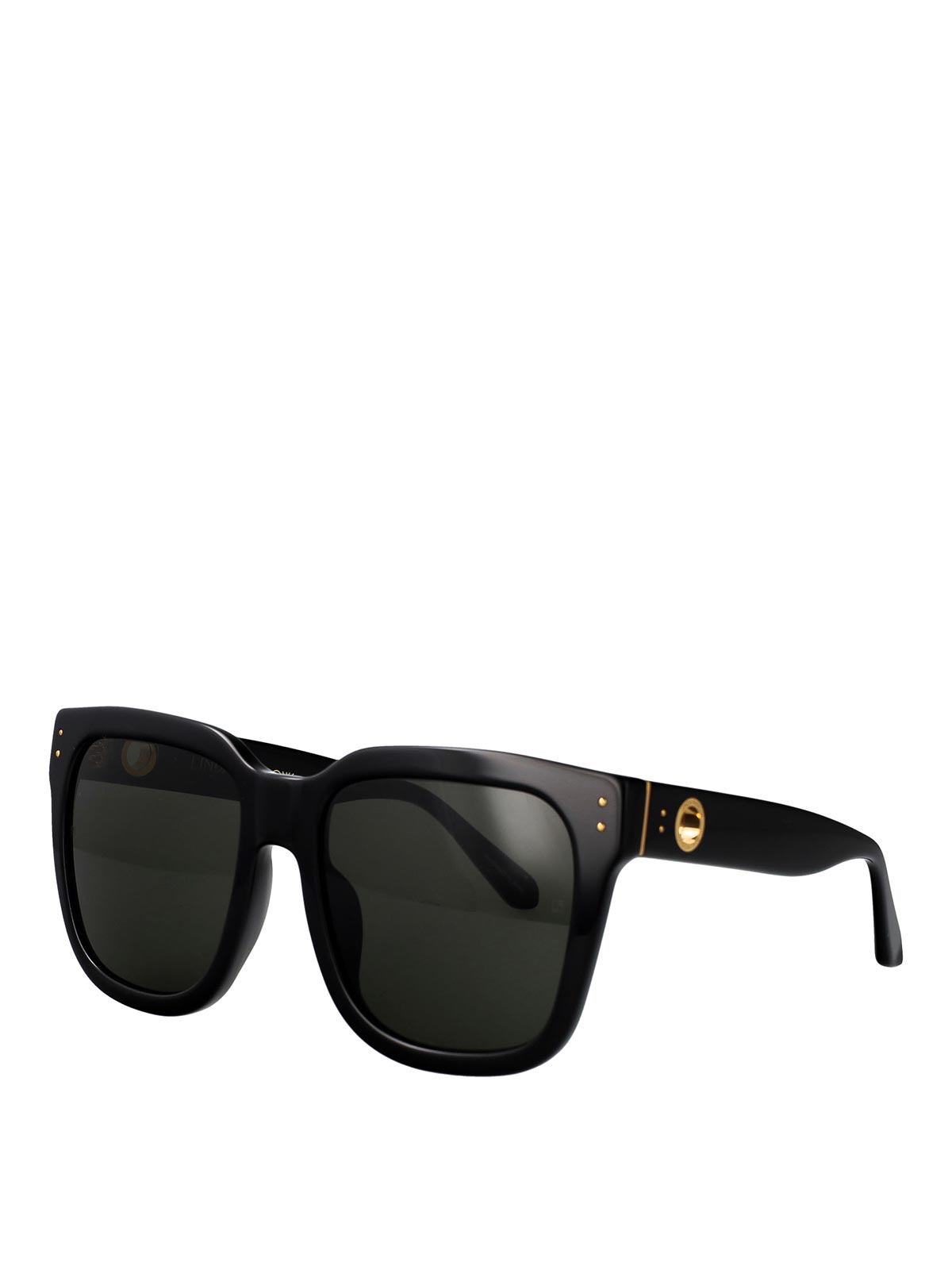 Linda Farrow Freya Sunglasses In Black