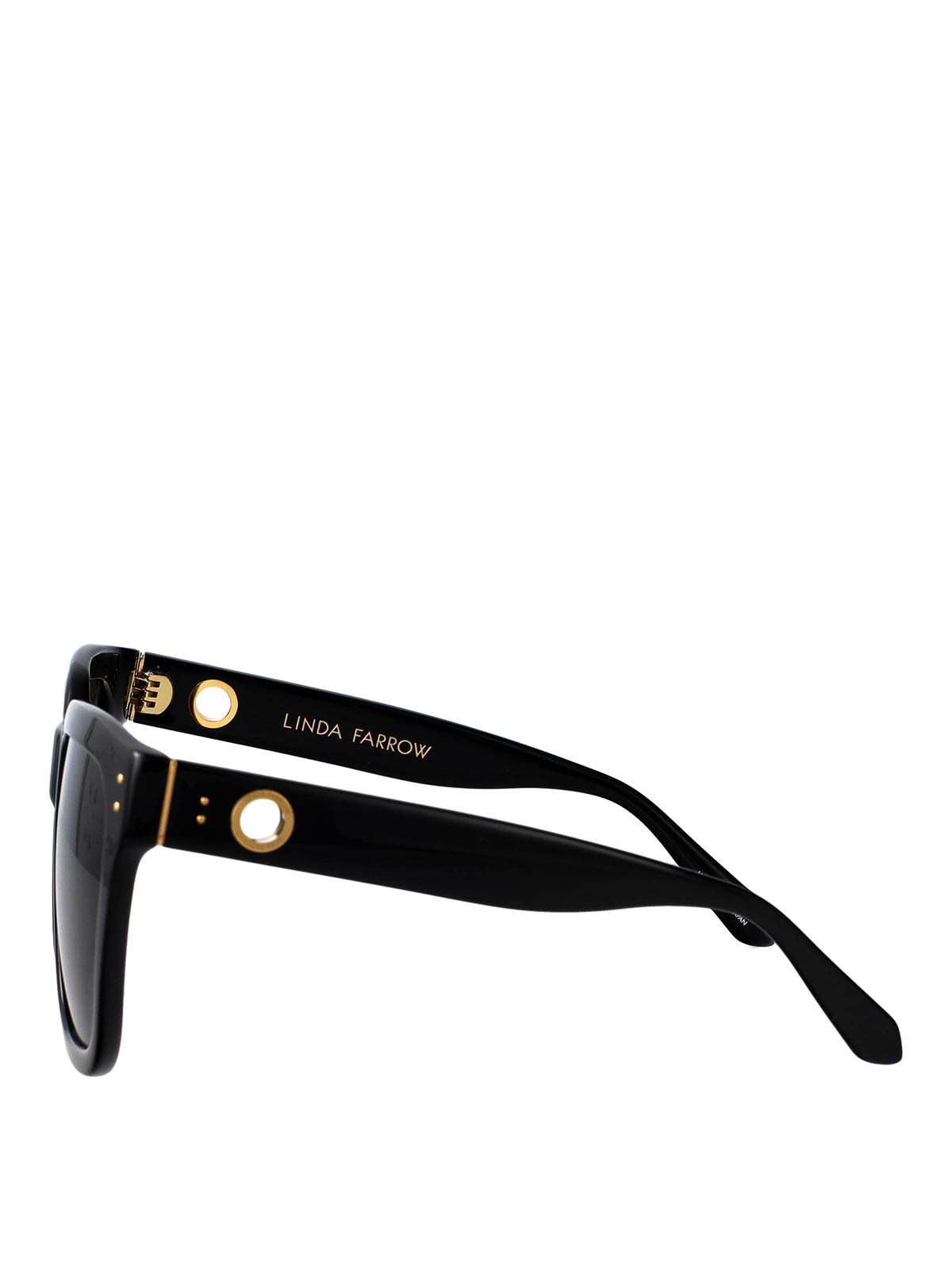 Linda Farrow Freya Sunglasses In Black