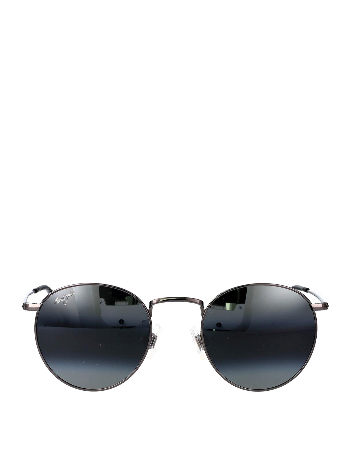 Maui Jim Grey Ruthenium Sunglasses In Black