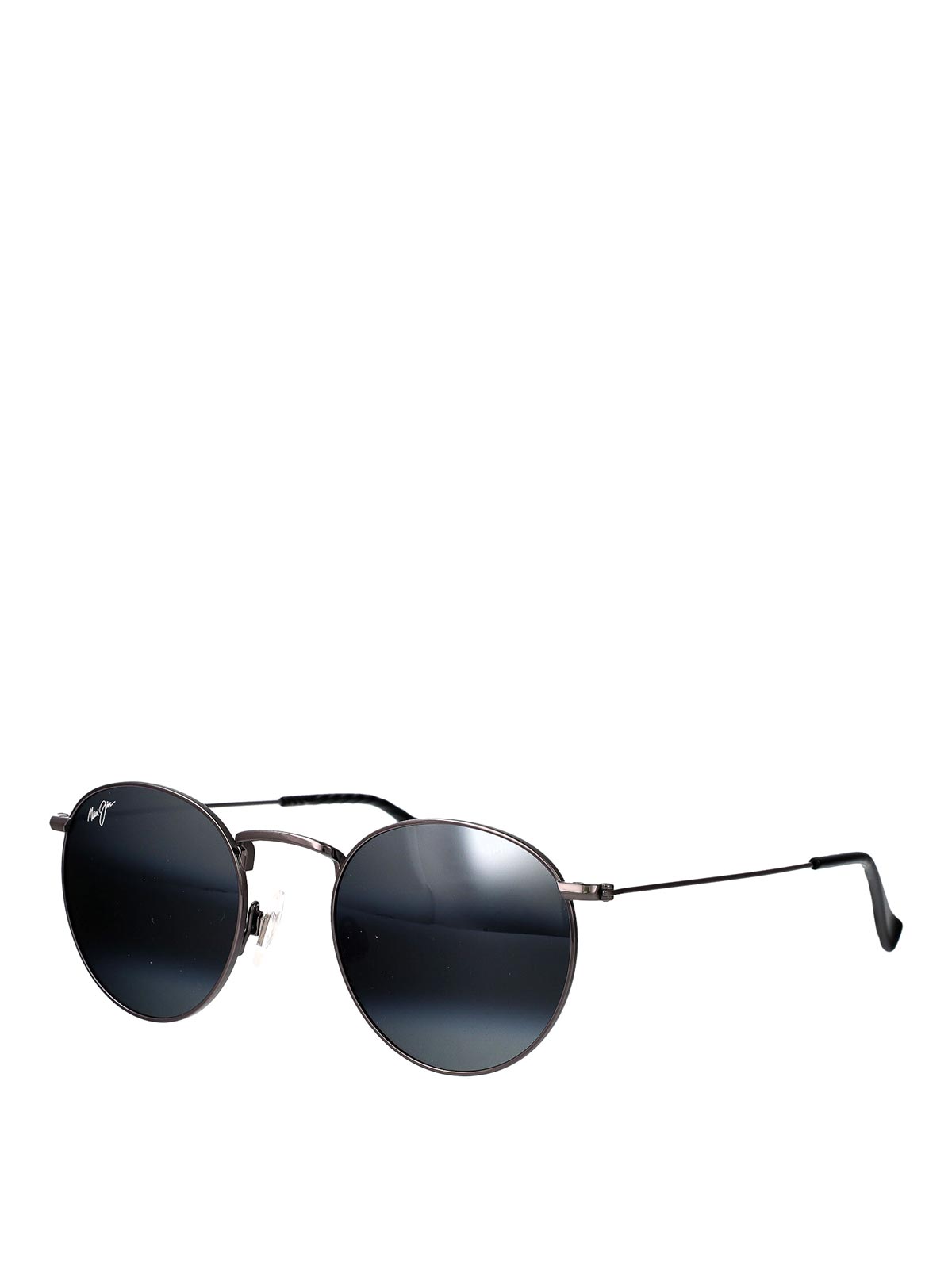 Maui Jim Grey Ruthenium Sunglasses In Black