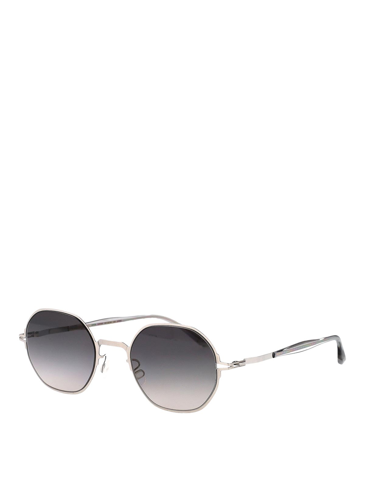 Mykita Shiny Silver Metal Sunglasses In Gold