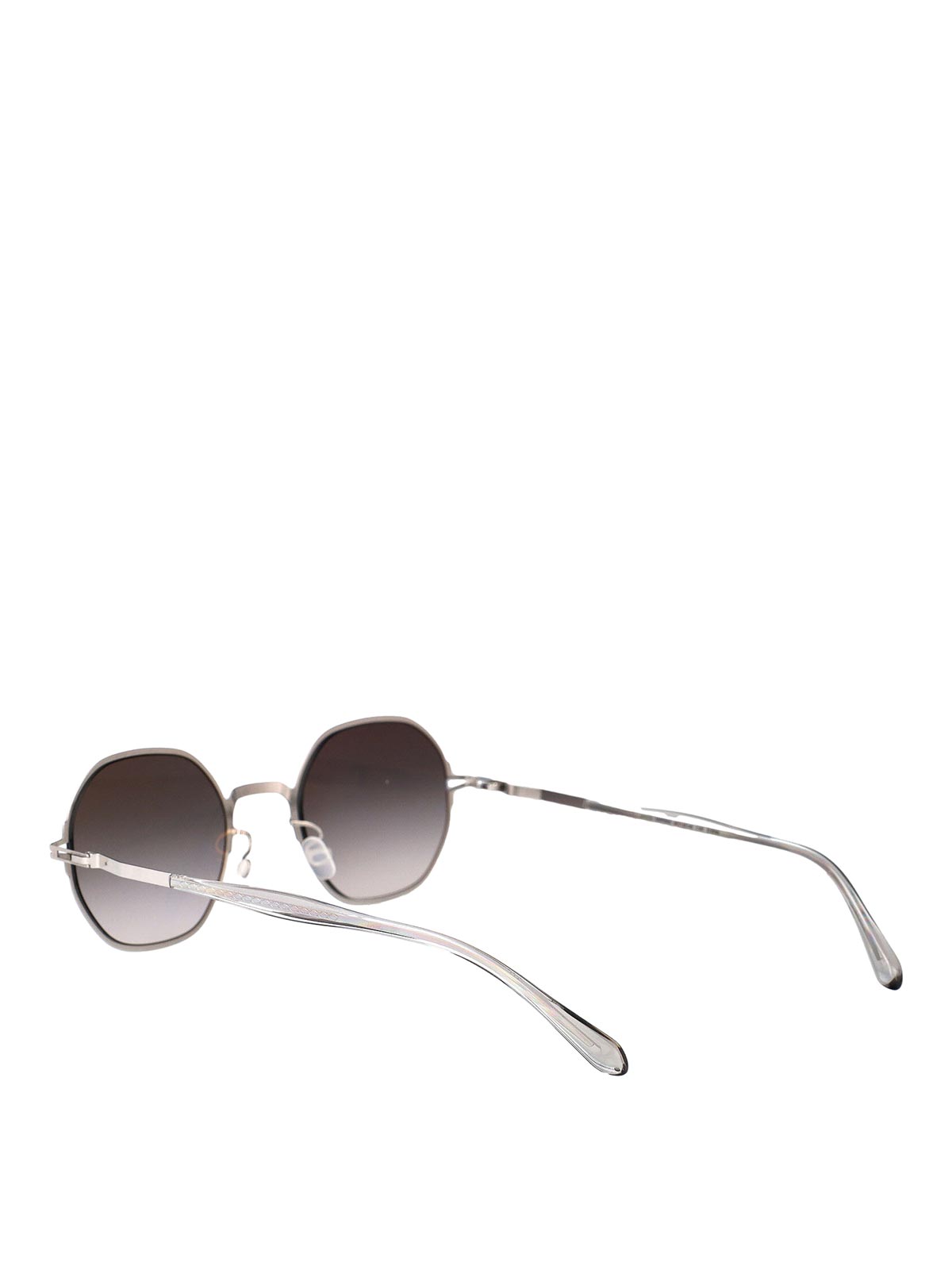 Mykita Shiny Silver Metal Sunglasses In Gold
