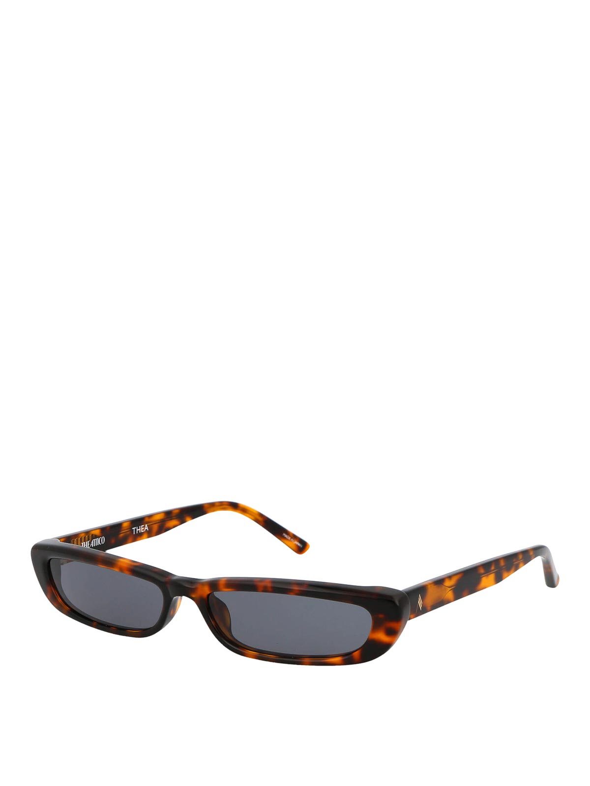 Attico Thea Sunglasses In Brown