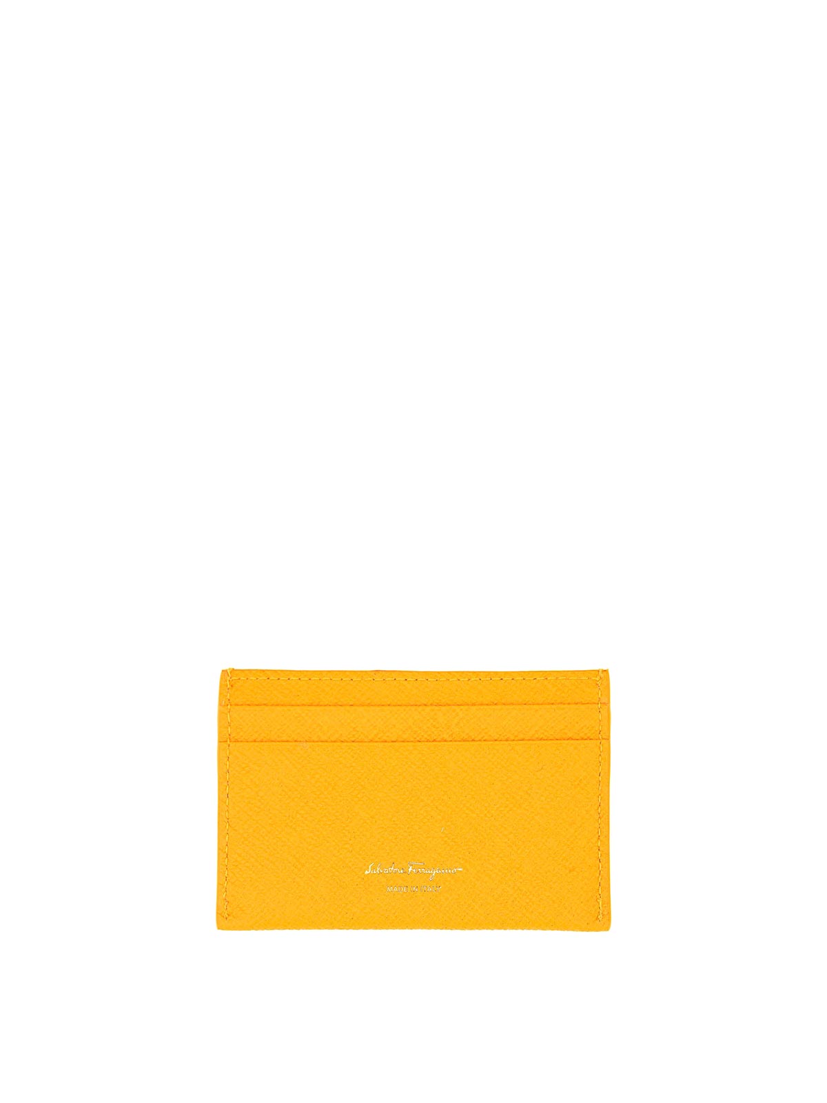 Ferragamo Card Holder Hooks In Yellow