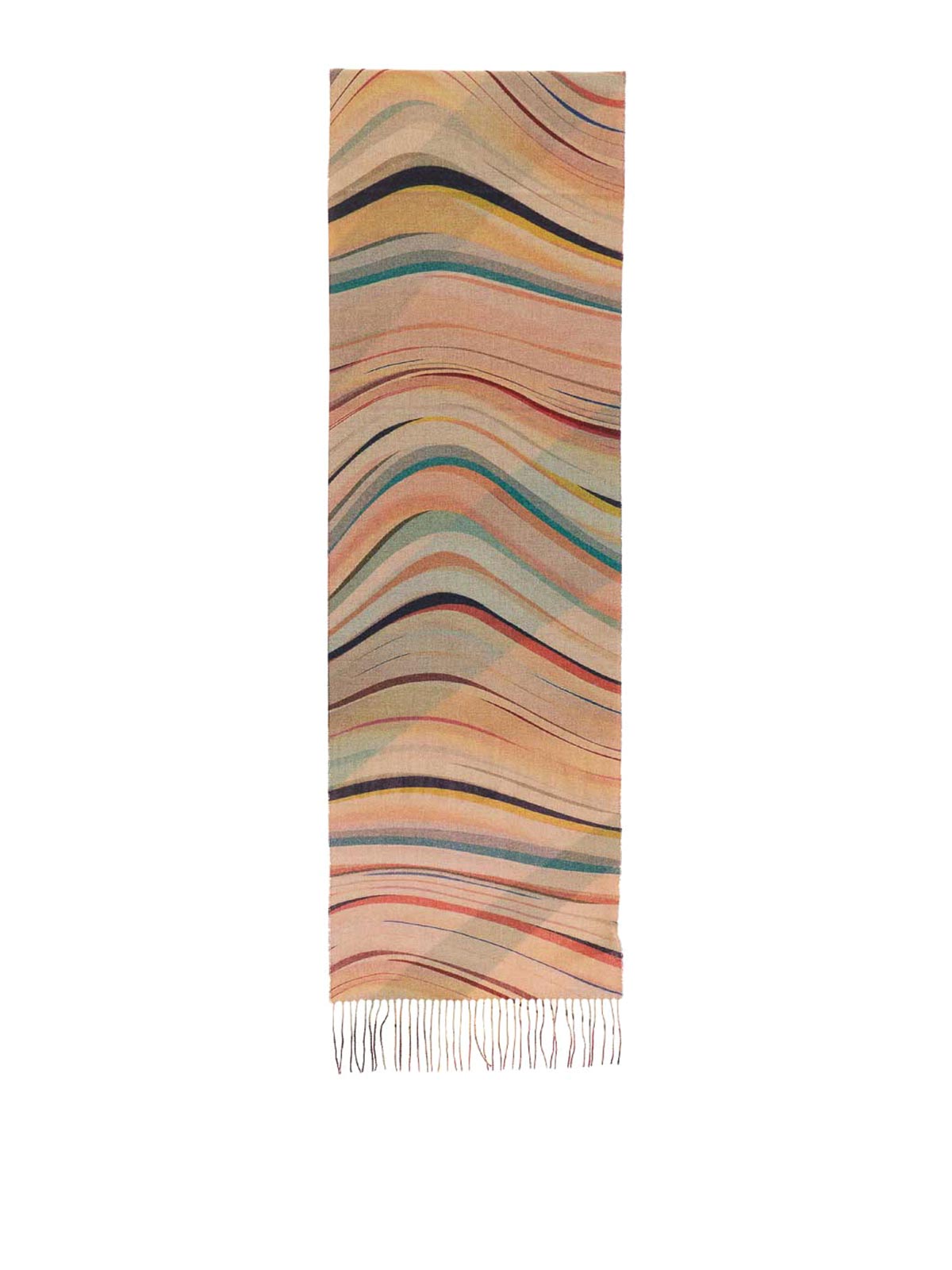 Paul Smith Dusky Swirl Scarf In Multi