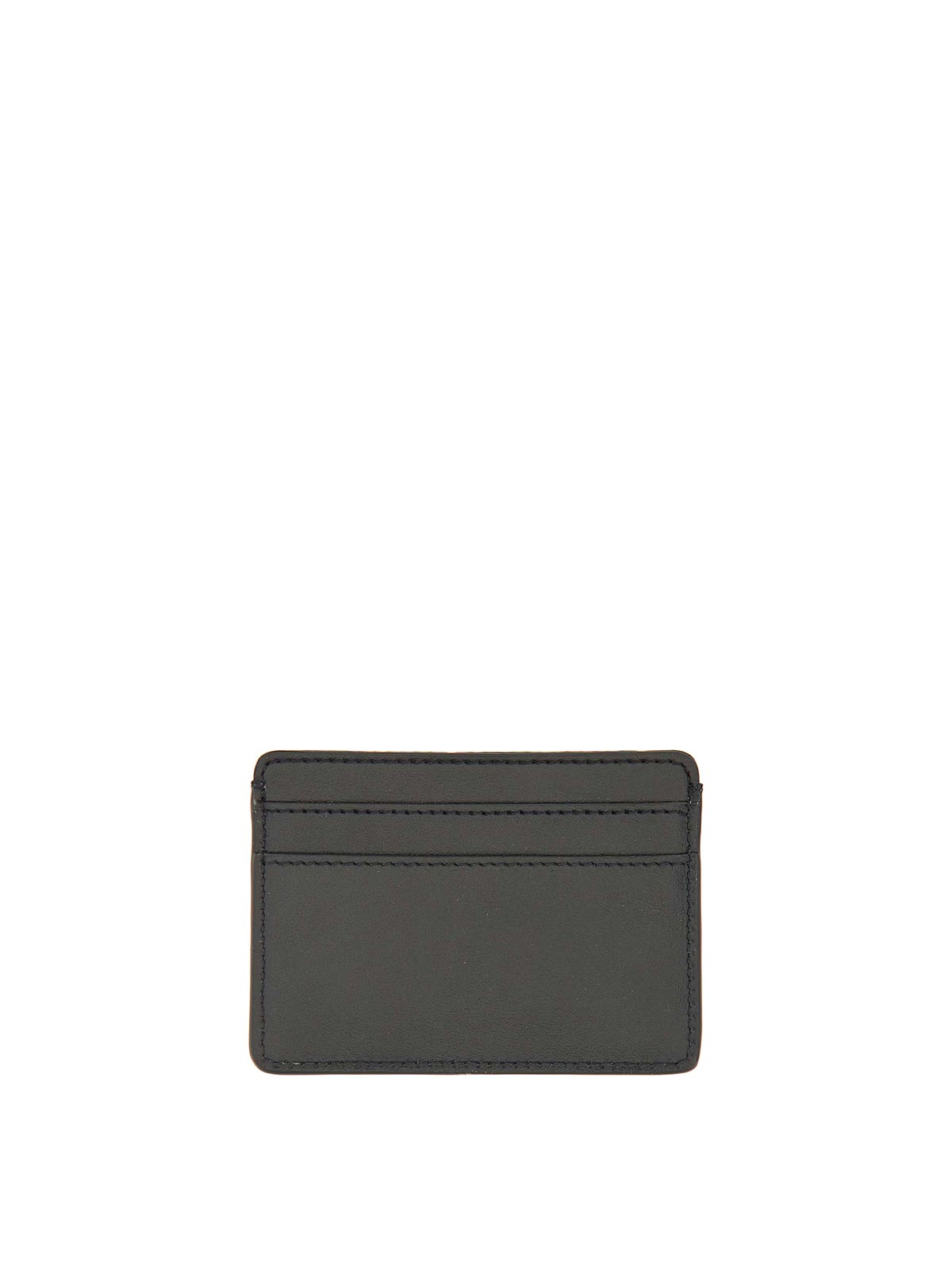 Versace Leather Card Holder In Black