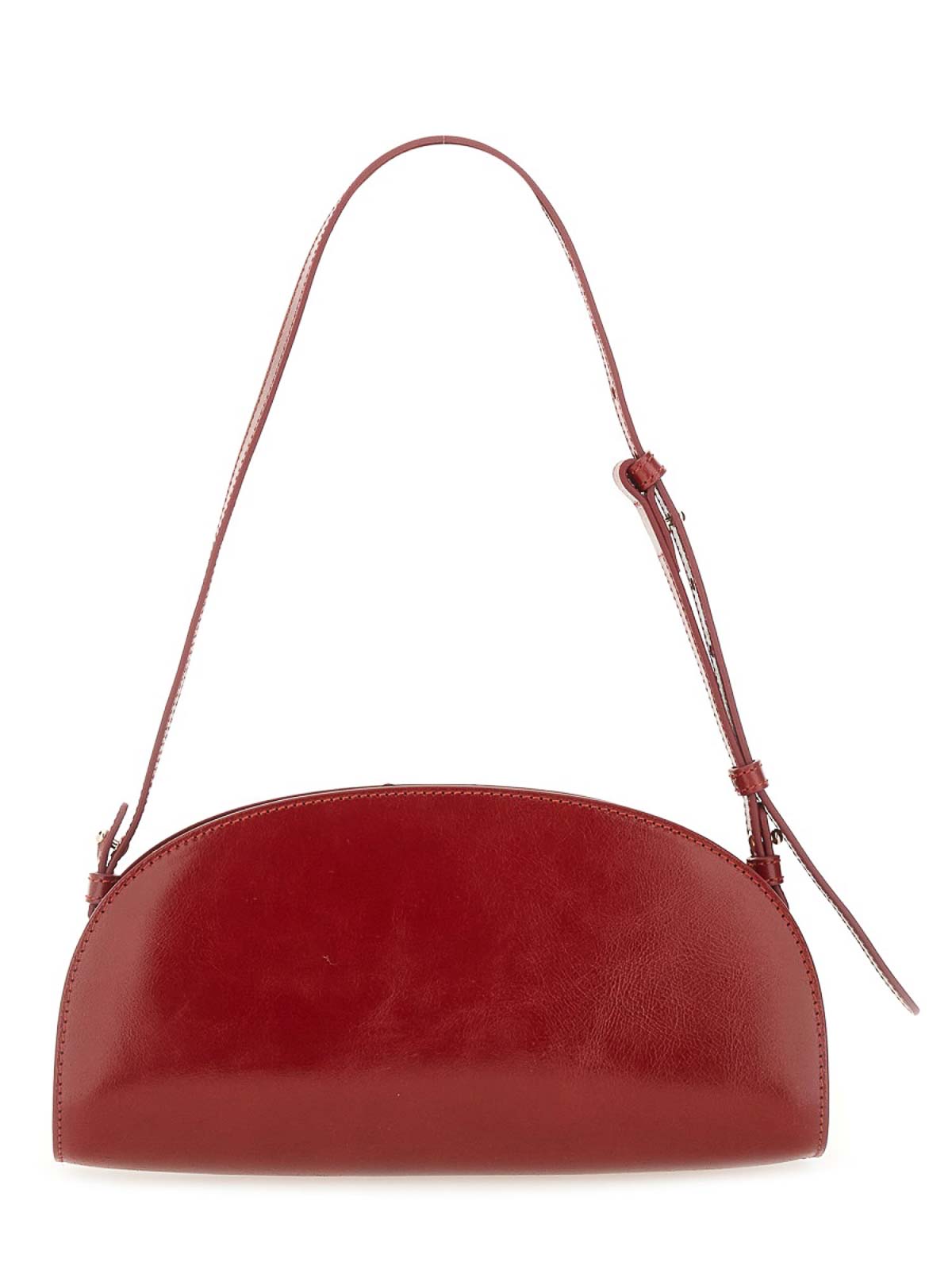Apc A.p.c. Demi-lune Shoulder Bag In Red