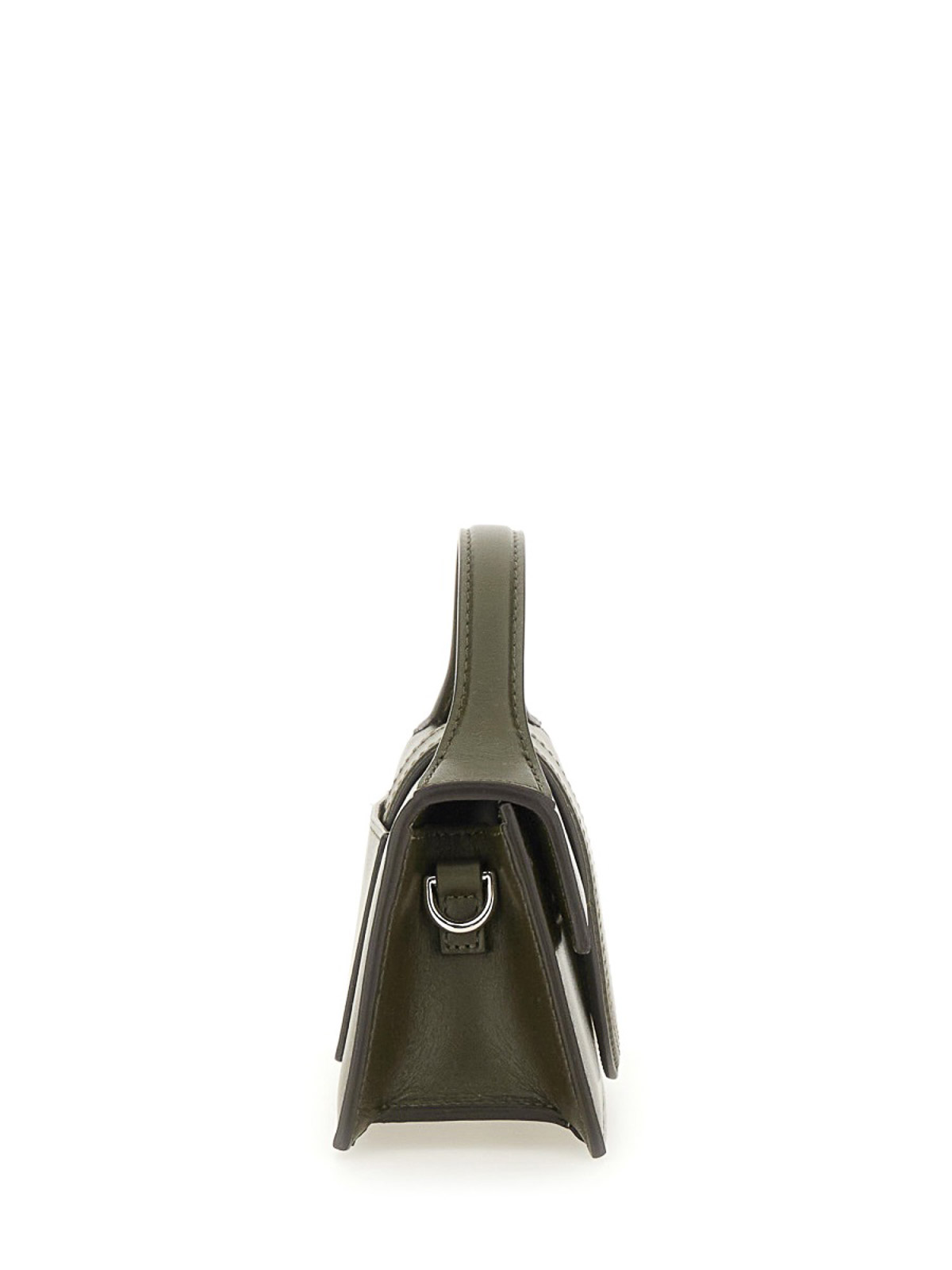 Jacquemus The Bambino Leather Tote In Green